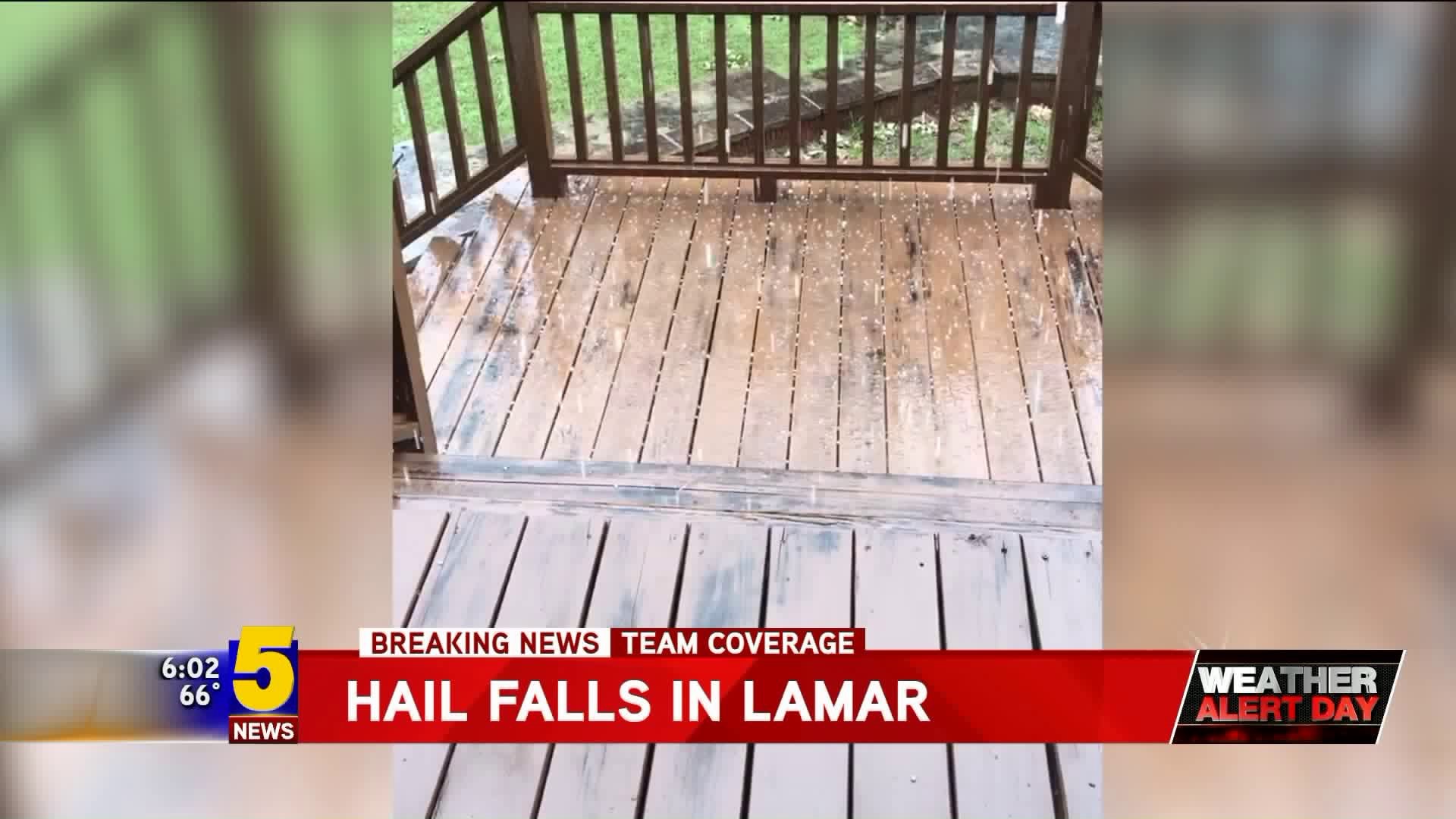 Hail Falls In Lamar