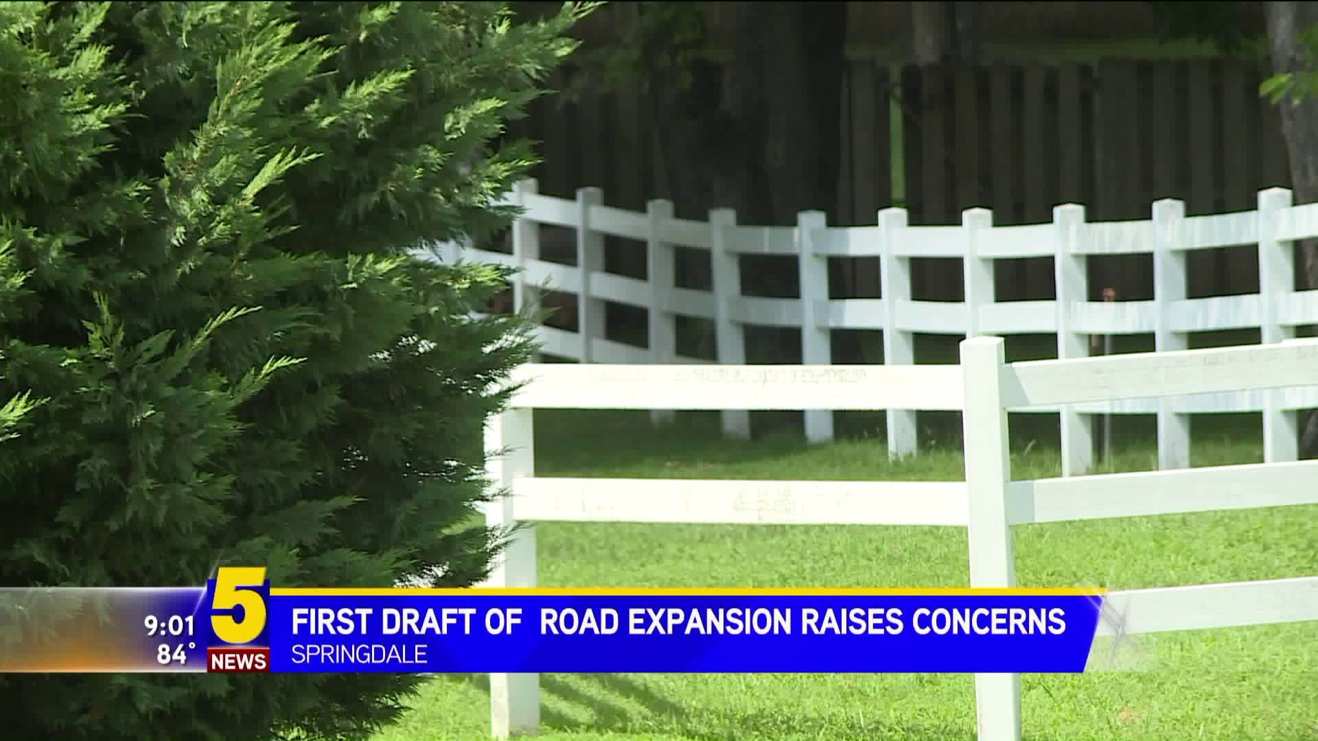 First Draft Of Road Expansion Raises Concerns