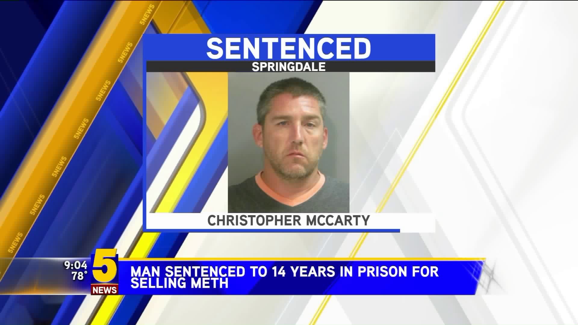 Springdale Man Sentenced To 14 Years for Selling Meth
