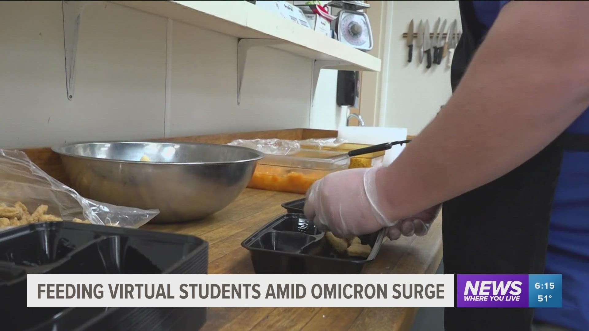 “It’s one of those things our school districts, our educators, always ensure that our students are put first, " said Chef Akron on staying to prepare lunches.