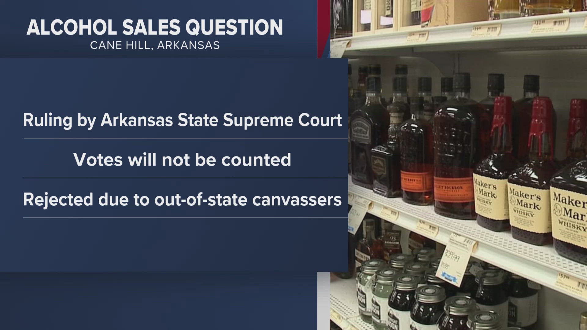 According to court documents, some of the canvassers were not residents of Arkansas, as required by law.