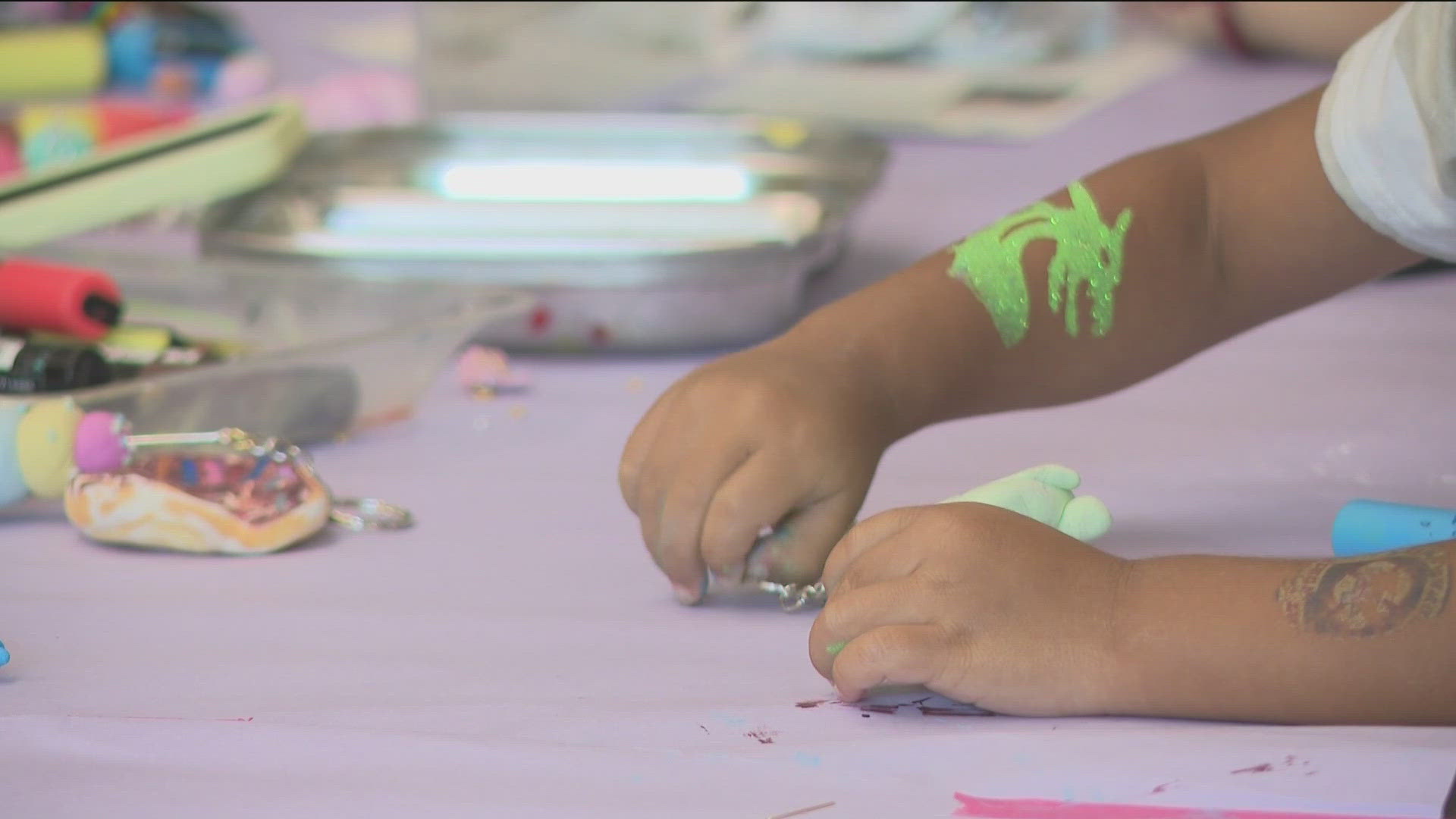 Crystal Bridges hosted the free Back to School Bash this weekend.