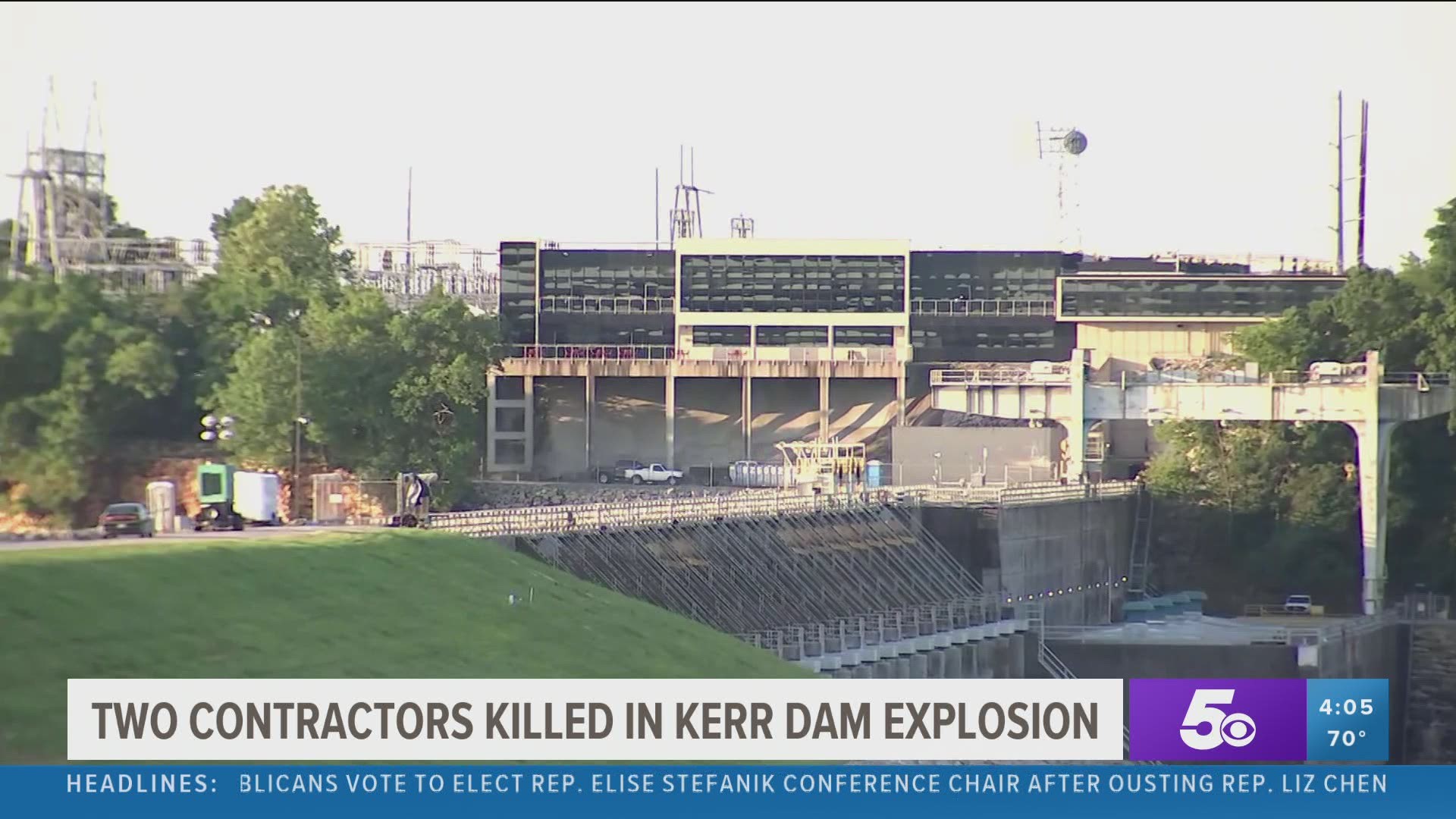 The Grand River Dam Authority (GRDA) said the explosion happened just before 6 p.m. Thursday.