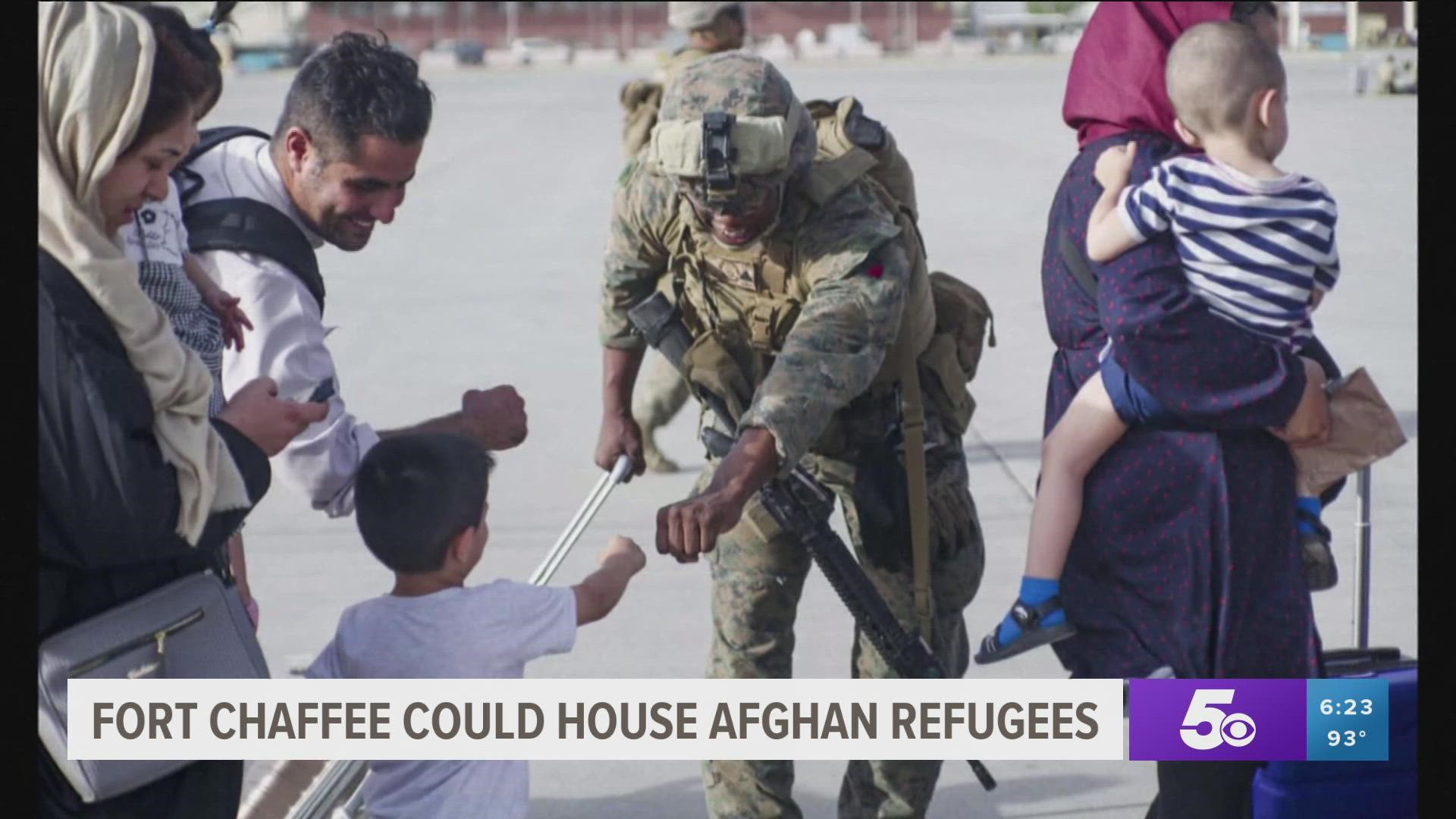 According to the Arkansas National Guard, Fort Chaffee is a military base being assessed to house Afghan refugees temporarily.