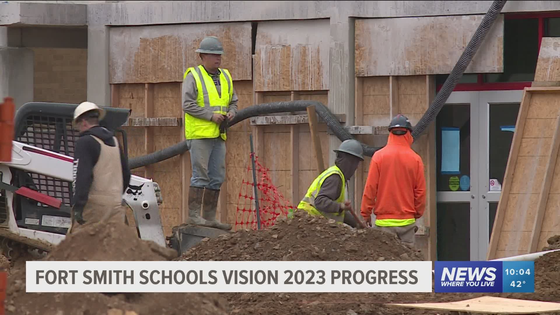 School officials said all projects included in the $120 million plan funded by a 2018 millage increase are on schedule to be completed by August 2021.