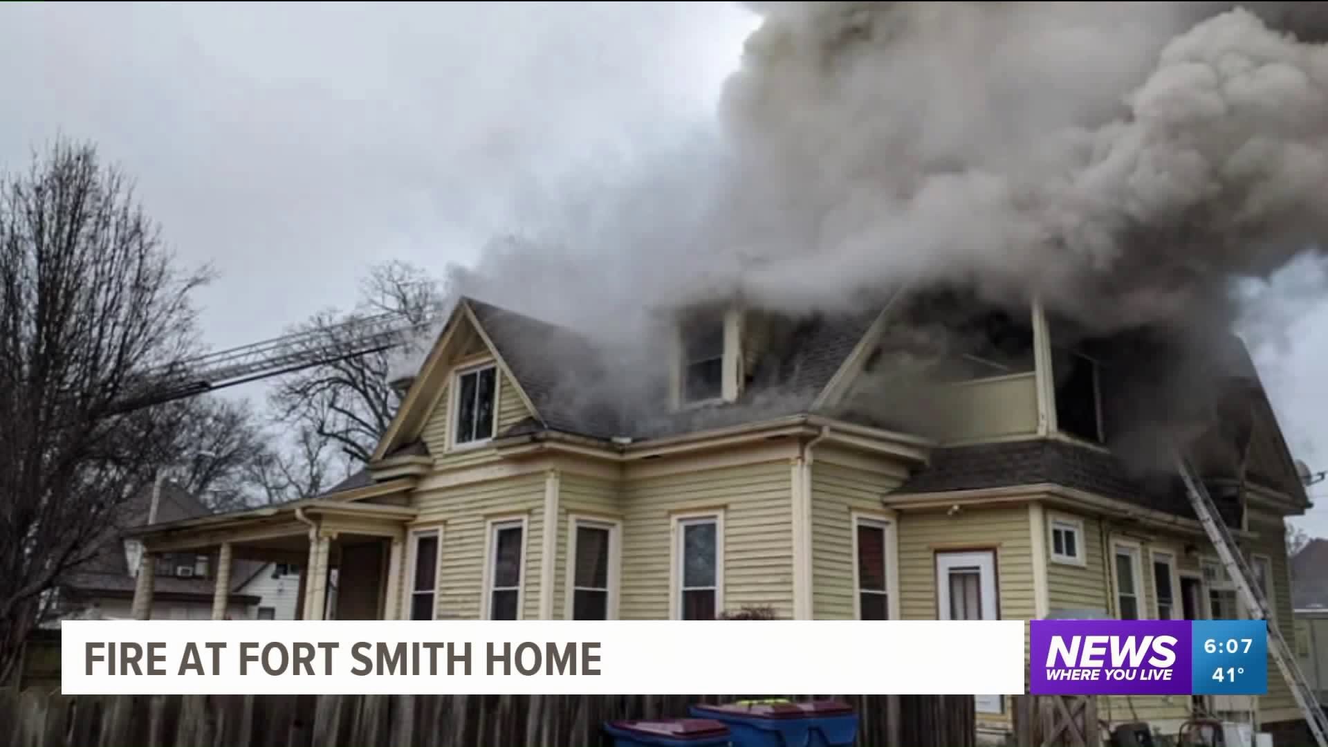 Crews Respond To House Fire In Fort Smith