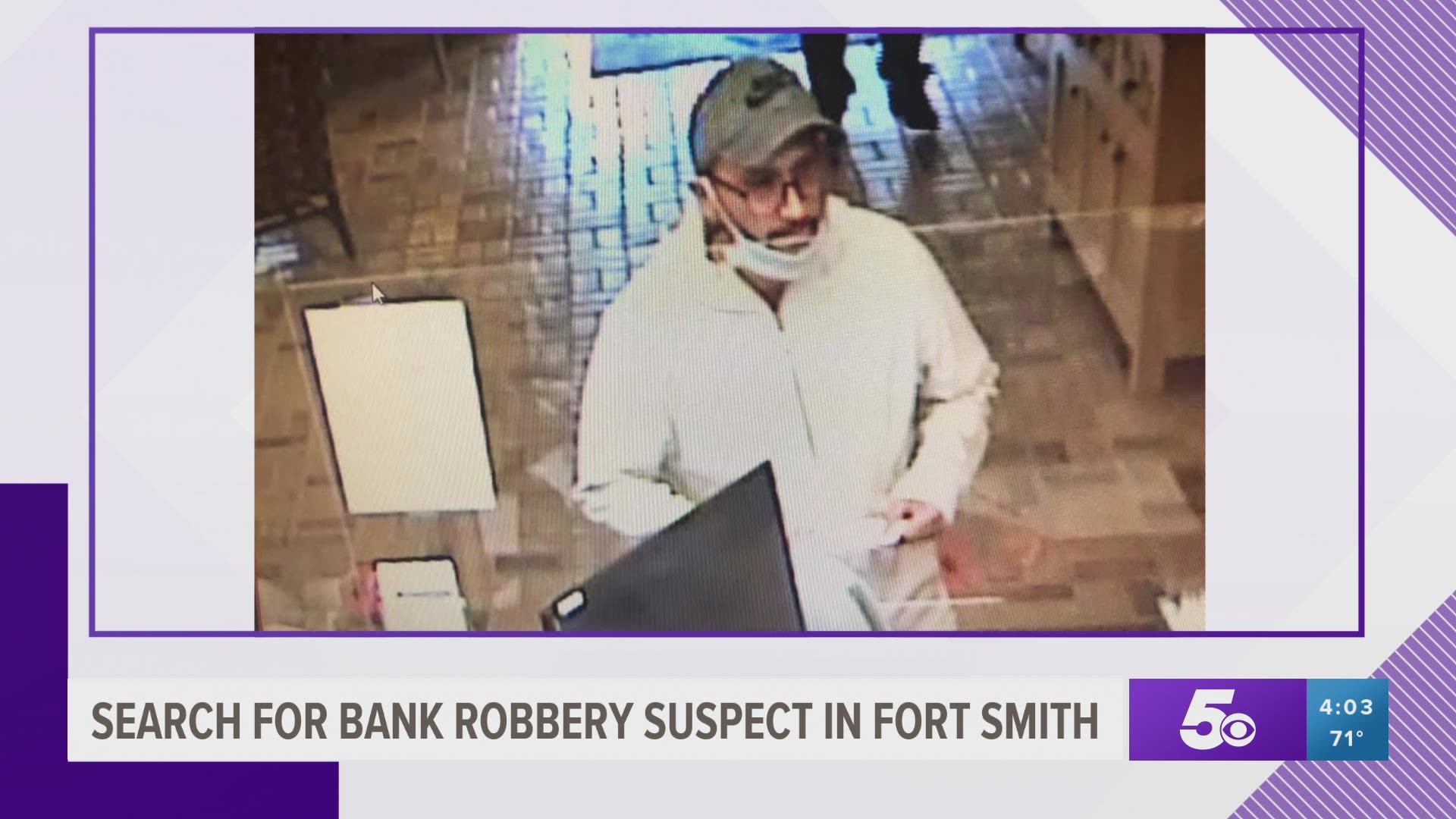 Police Search for Fort Smith Bank Robbery Suspect