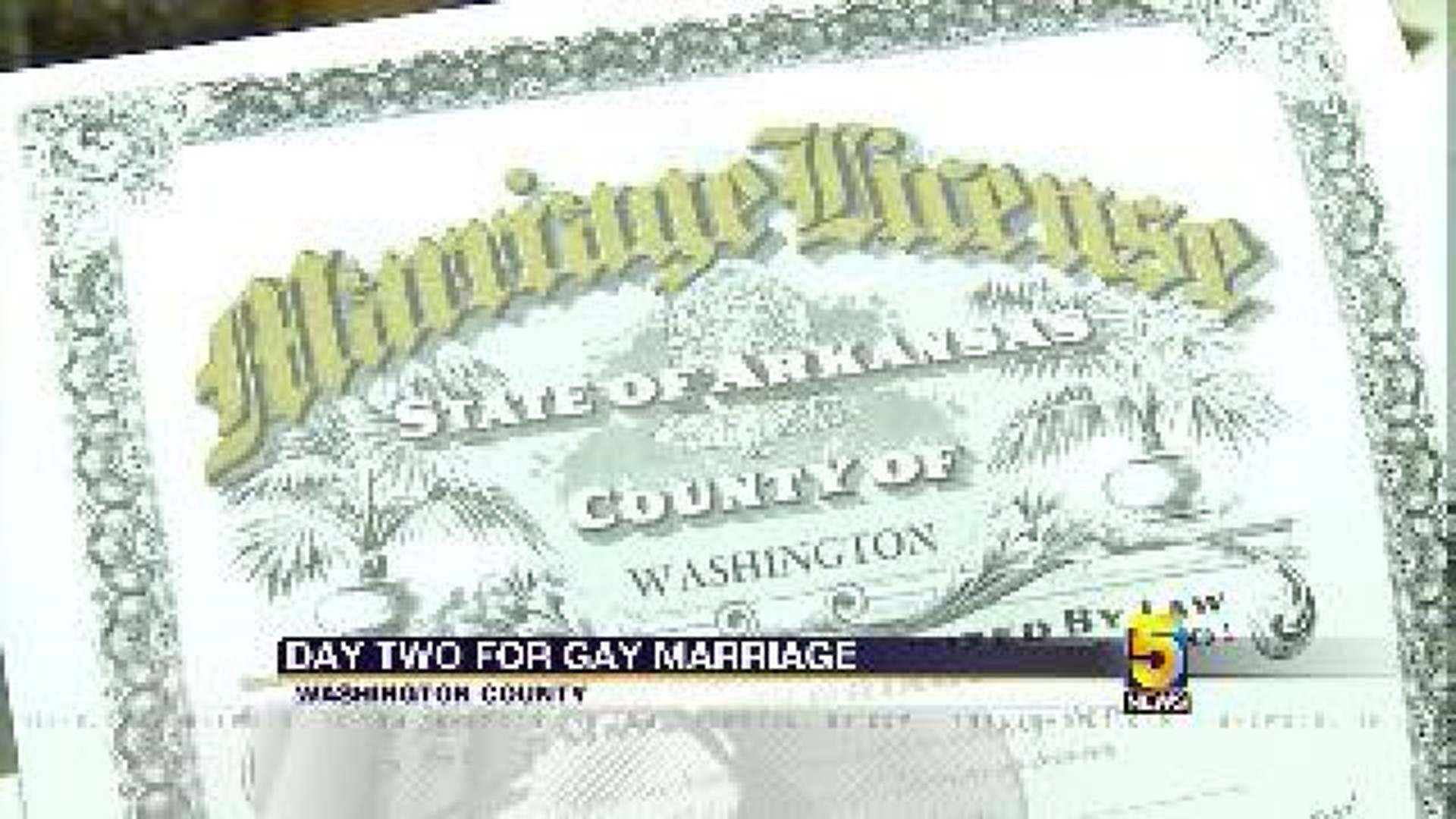 Day Two: Gay Marriage In Washington County