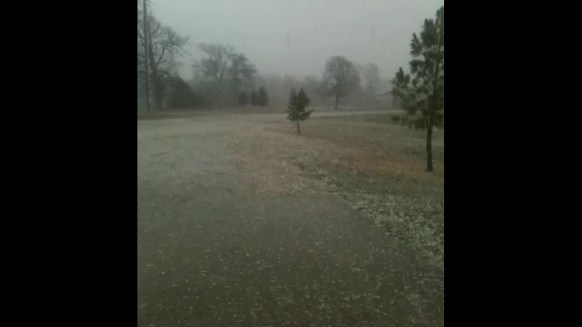 Hail Storm Video from Sallisaw
