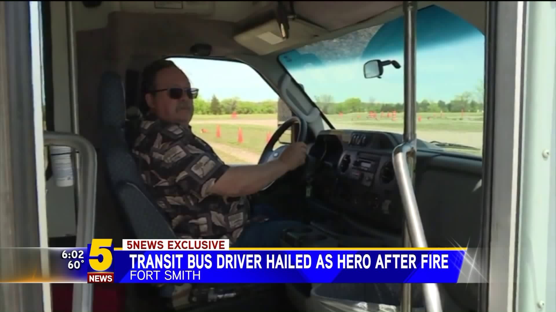 Transit Bus Driver Hailed As Hero After Fire