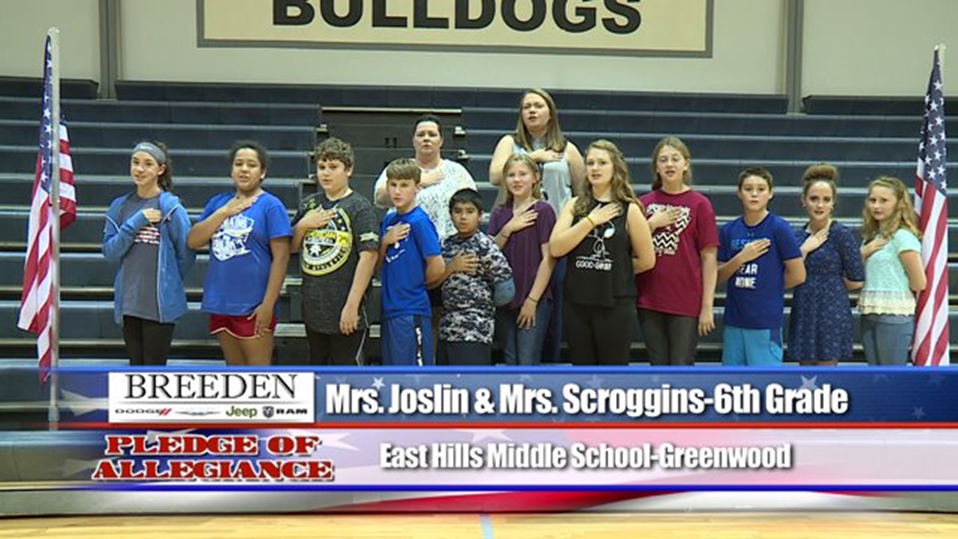 East Hills Middle School, Greenwood - Mrs. Joslin & Mrs. Scroggins - 6th Grade
