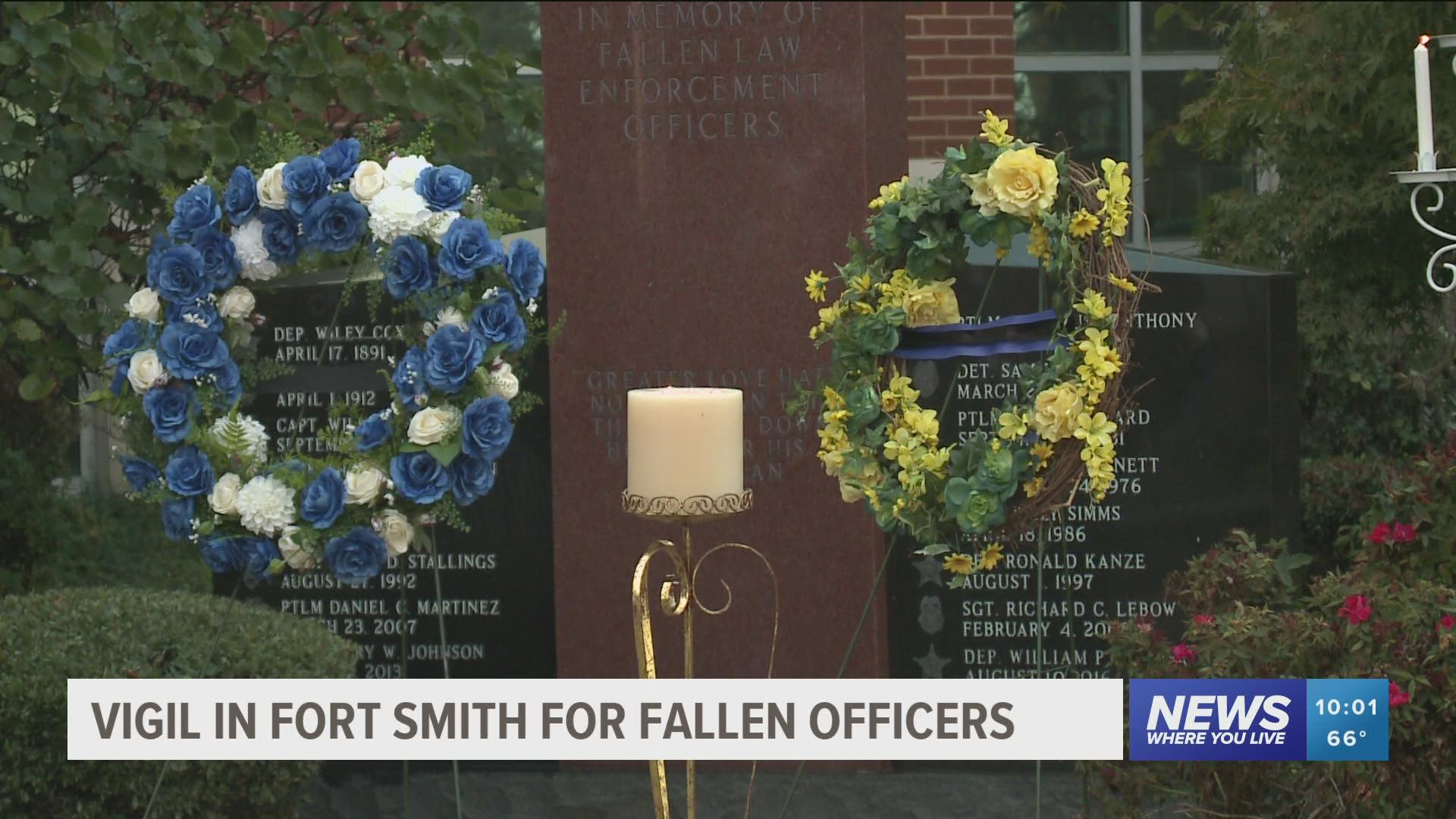 On Thursday, Oct. 14, Sebastian County residents gathered in Fort Smith to honor the lives of those killed while on duty.
