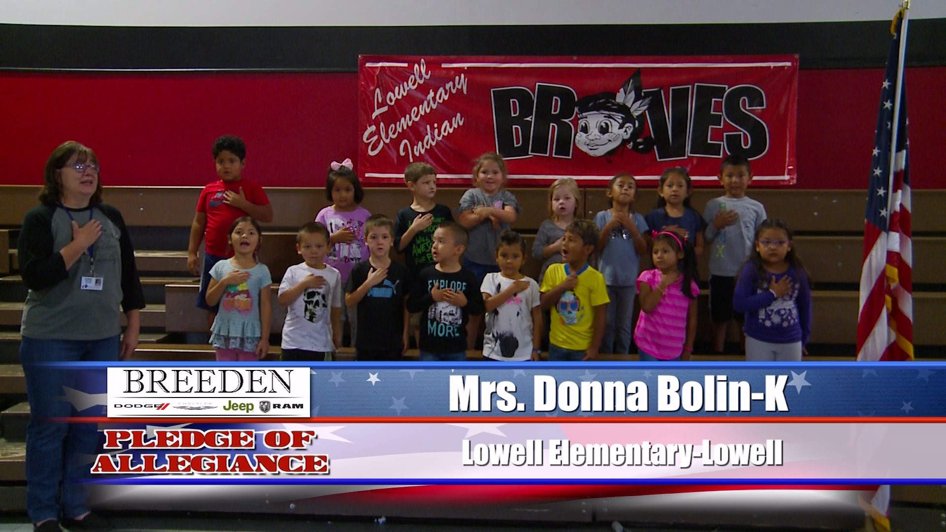 Mrs. Donna Bolin  K Lowell Elementary, Lowell