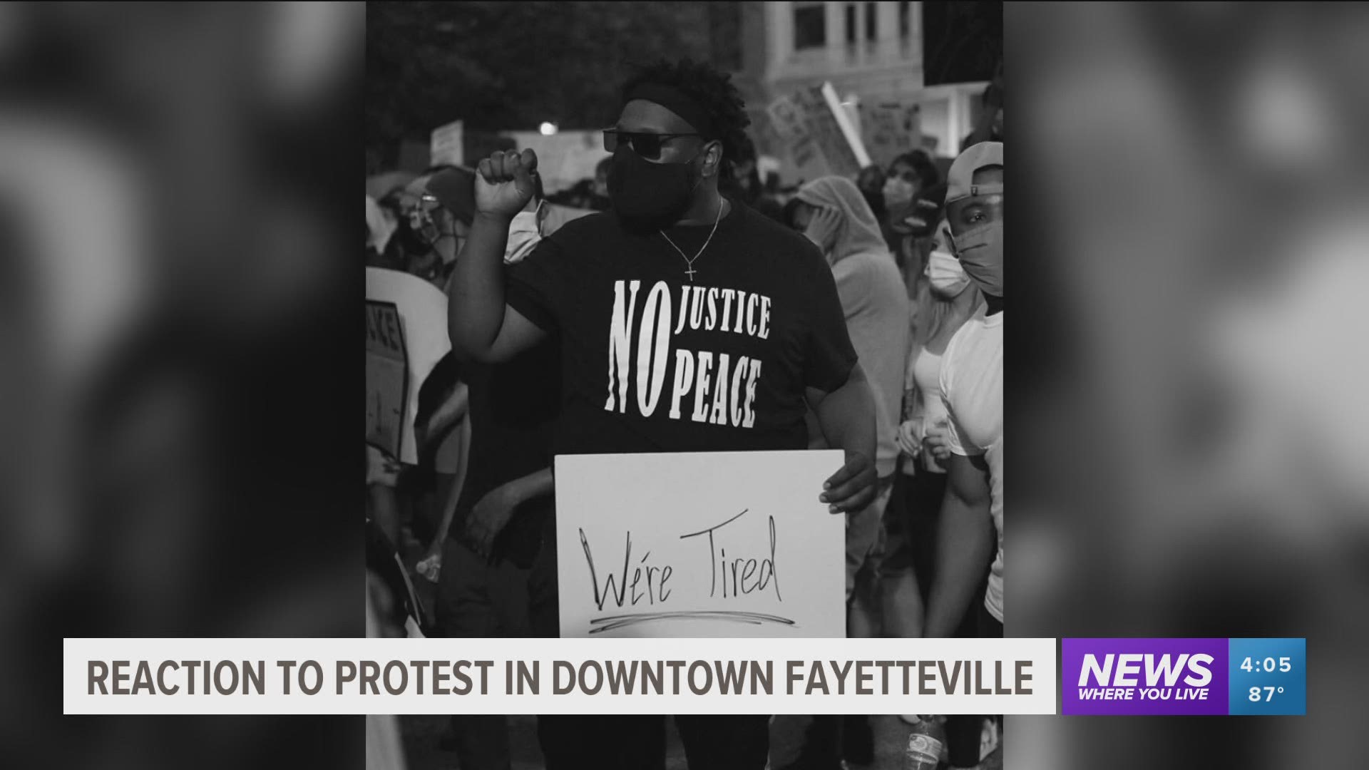 Thousands of people gathered together at the Fayetteville Square Tuesday (June 2) to support the Black Lives Matter movement.