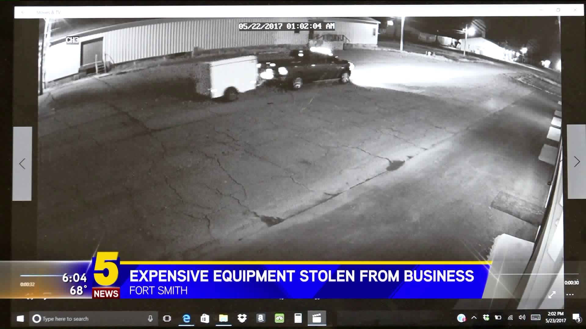 Expensive Equipment Stolen From Business