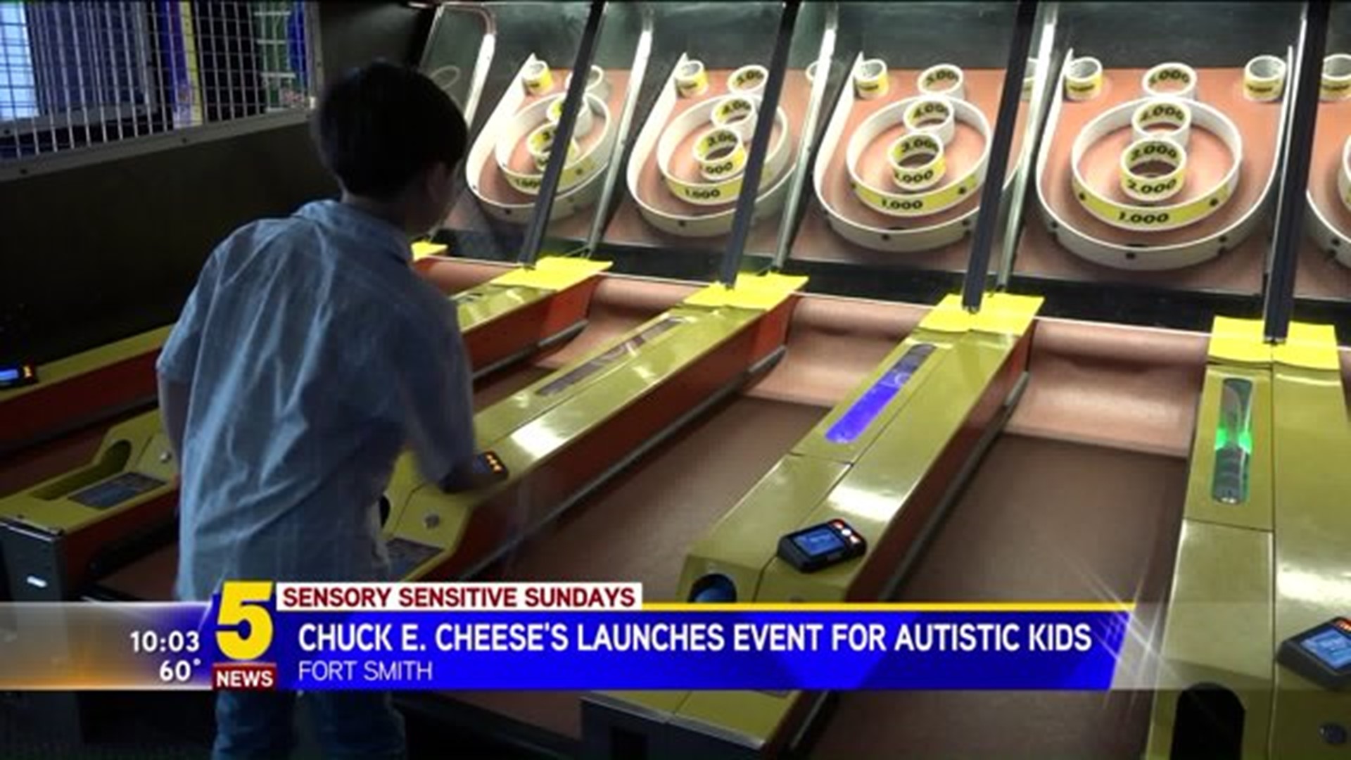 A Special Day For Some Kids Visiting Chuck E. Cheese`s In Ft. Smith