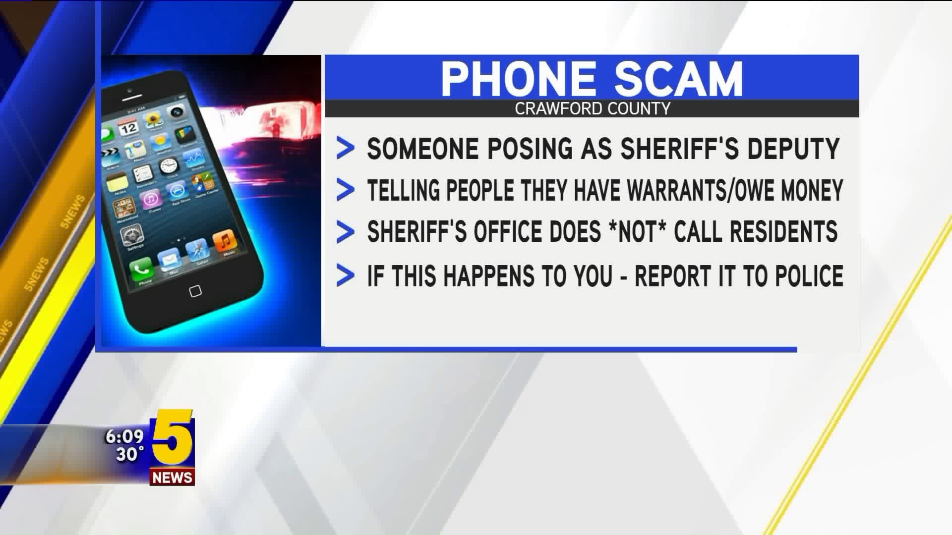Phone Scam In Crawford County