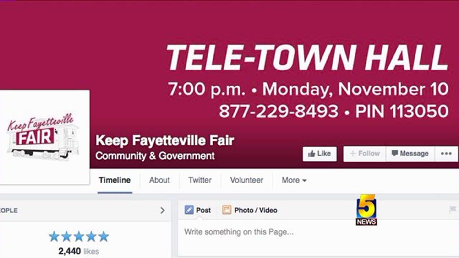 Keep Fayetteville Fair vs. Repeal 119