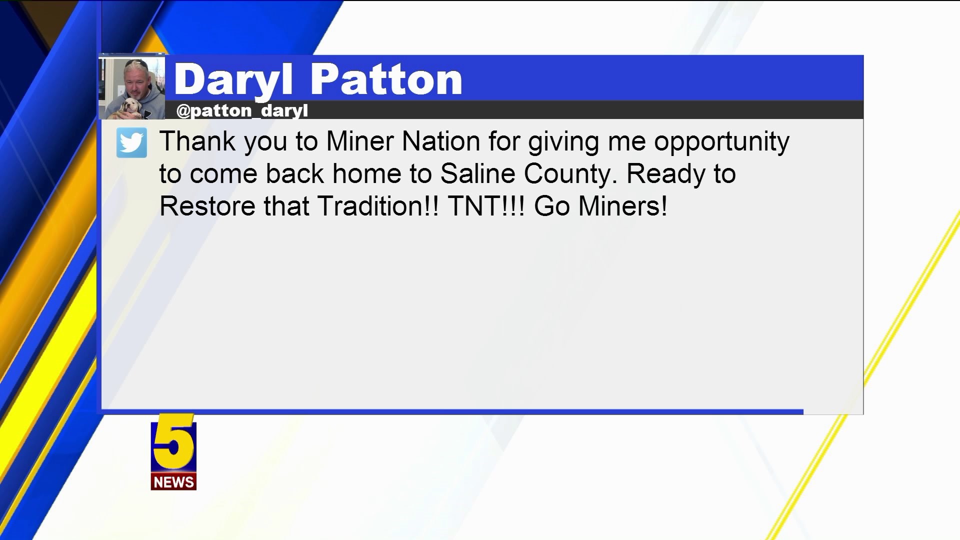 Daryl Patton Hired As Bauxite Football Coach