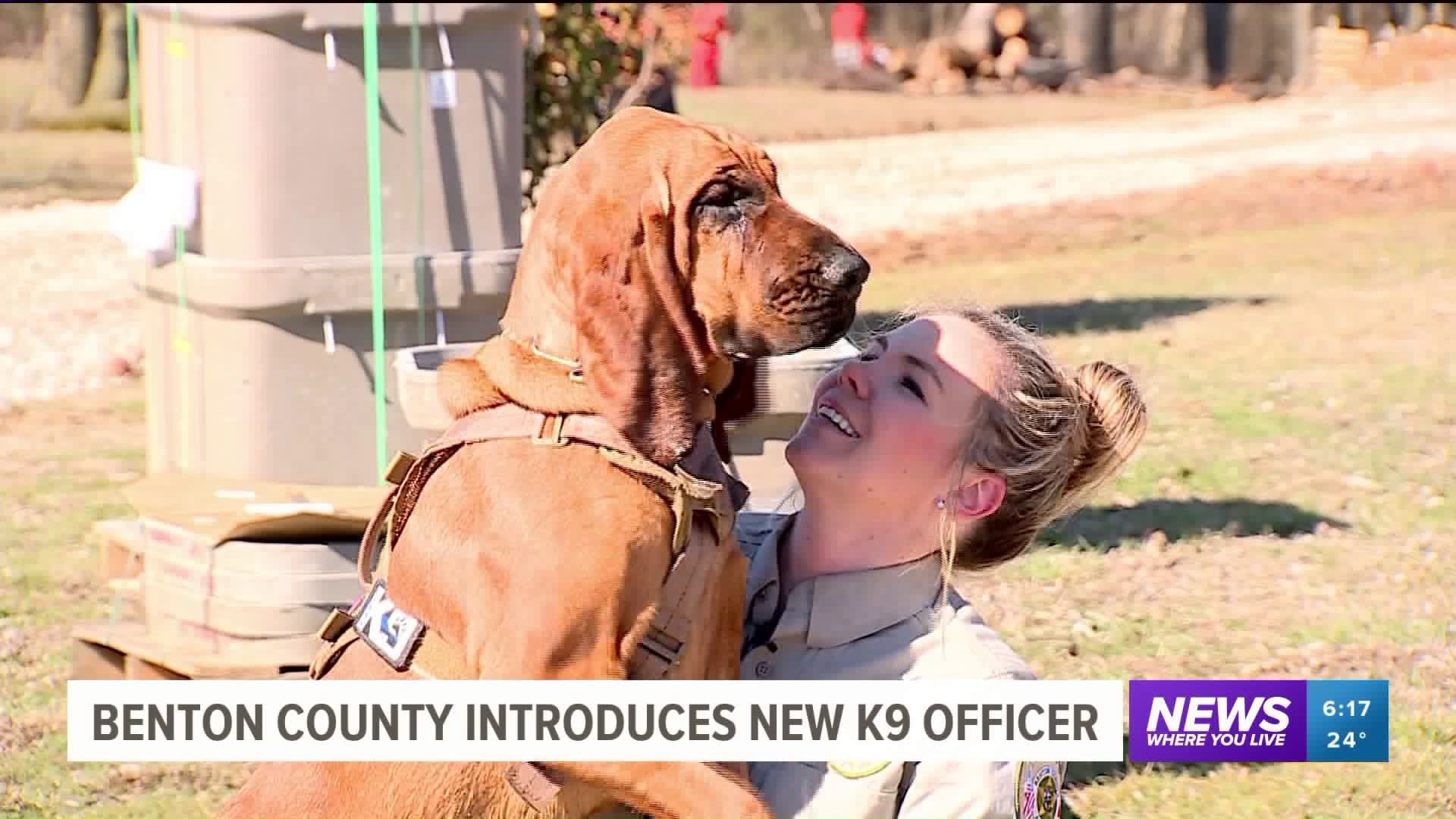 Benton County Sheriff`s Office Introduces New K9 Officer