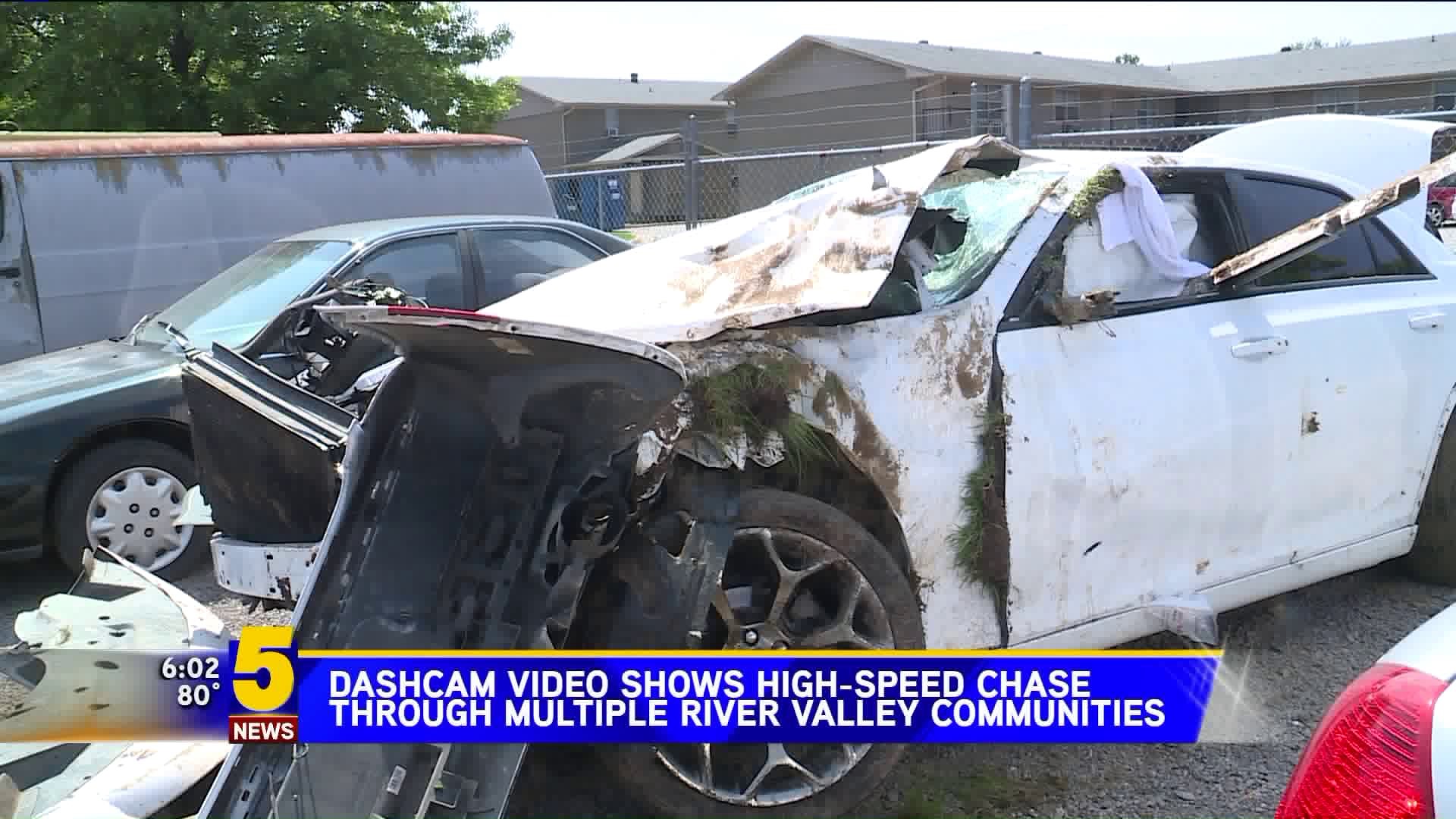 Dashcam Video Shows High-Speed Chase