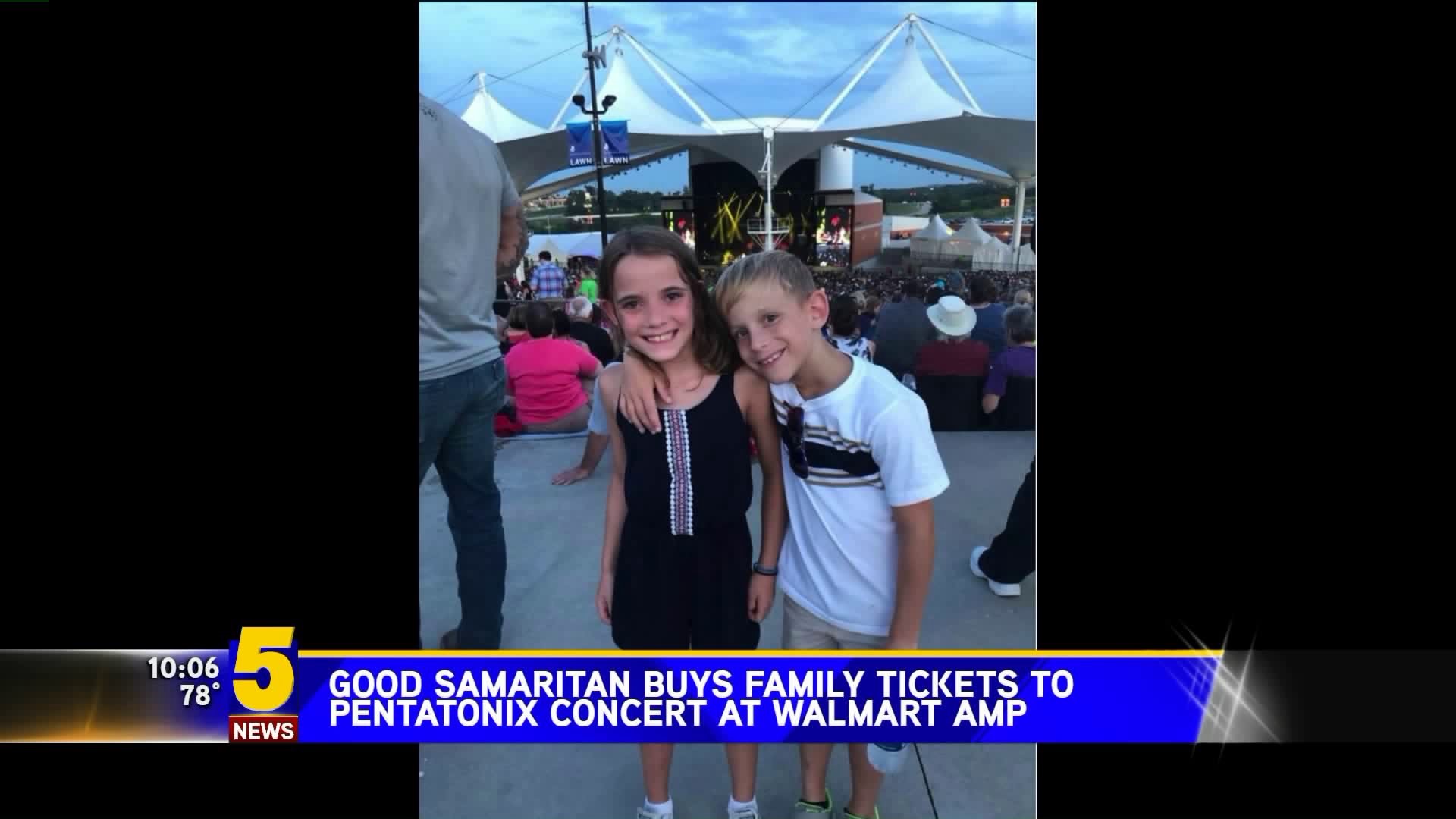 Good Samaritan Gives Concert Tickets To Family From Kansas City