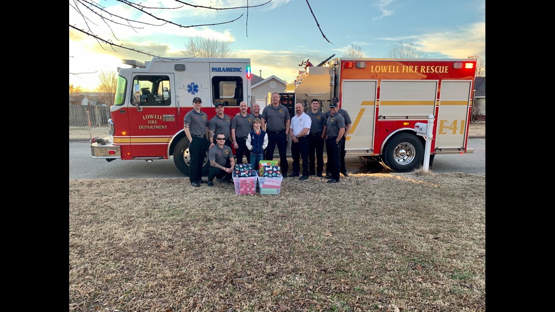 Lowell Fire Department Surprises Local Boy With Early Christmas Gifts