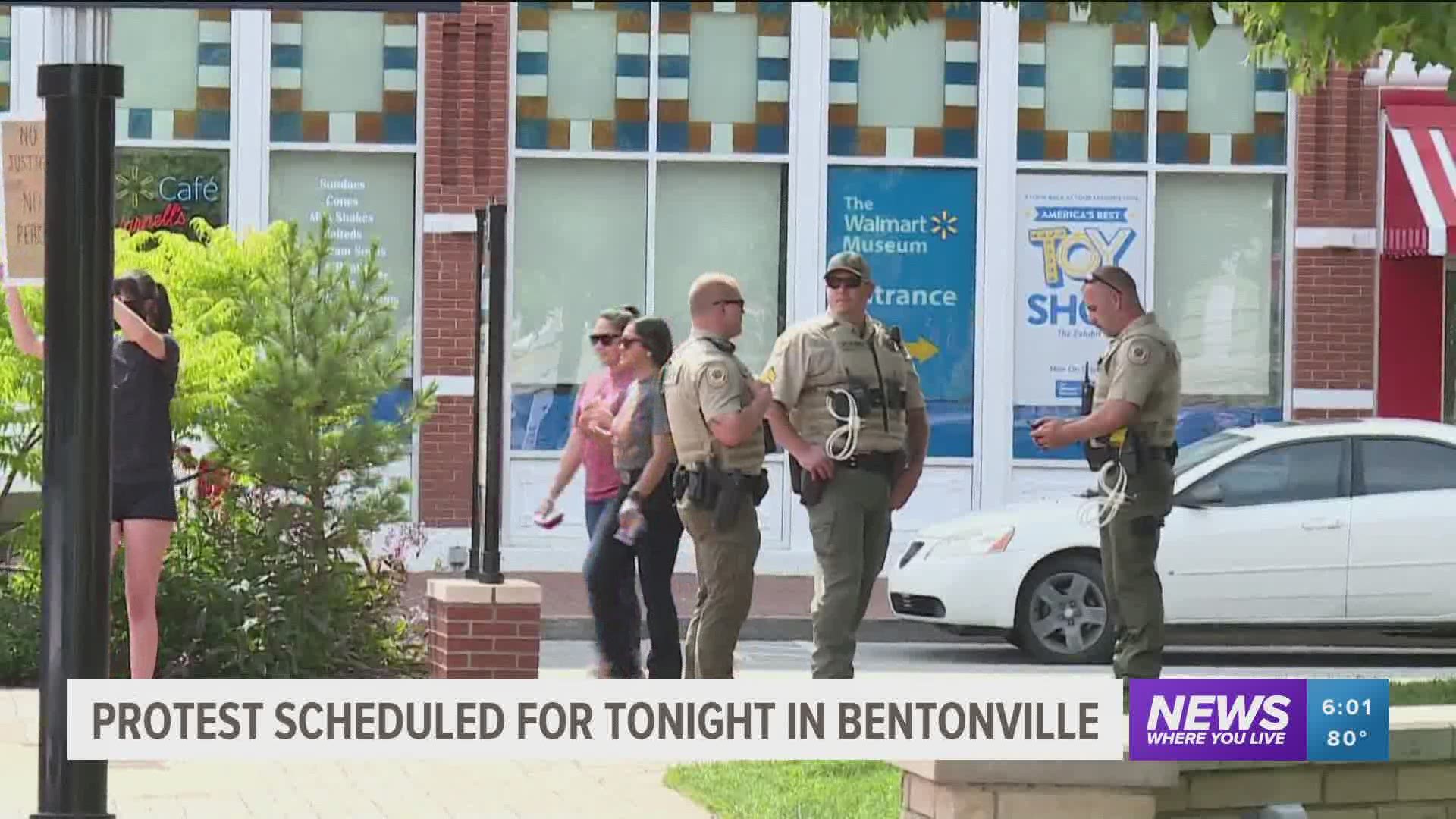 Protesters Gather At Bentonville Square After Death Of George Floyd 5newsonline Com