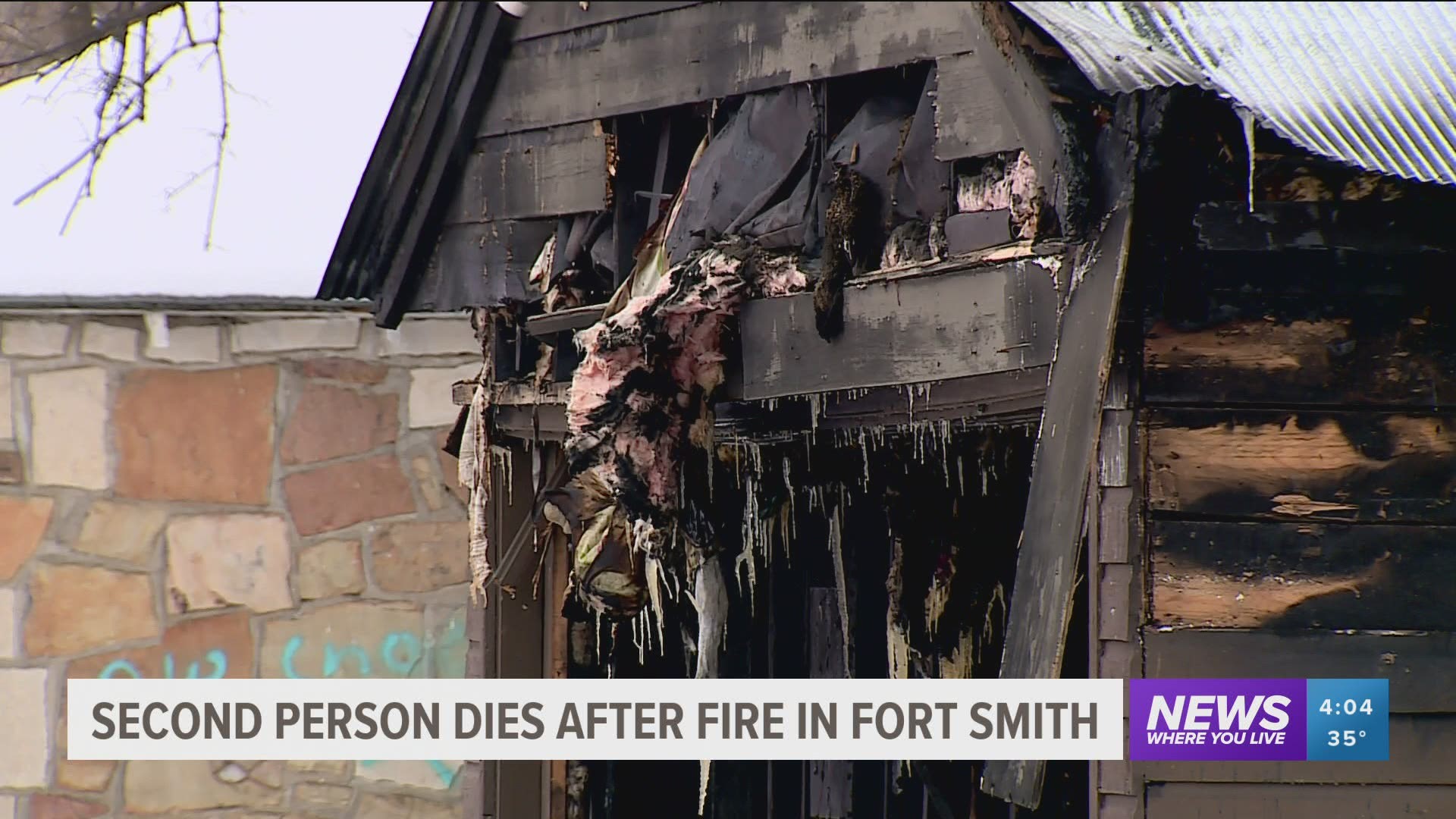 A woman died in the fire and a man later died from his injuries at the hospital.