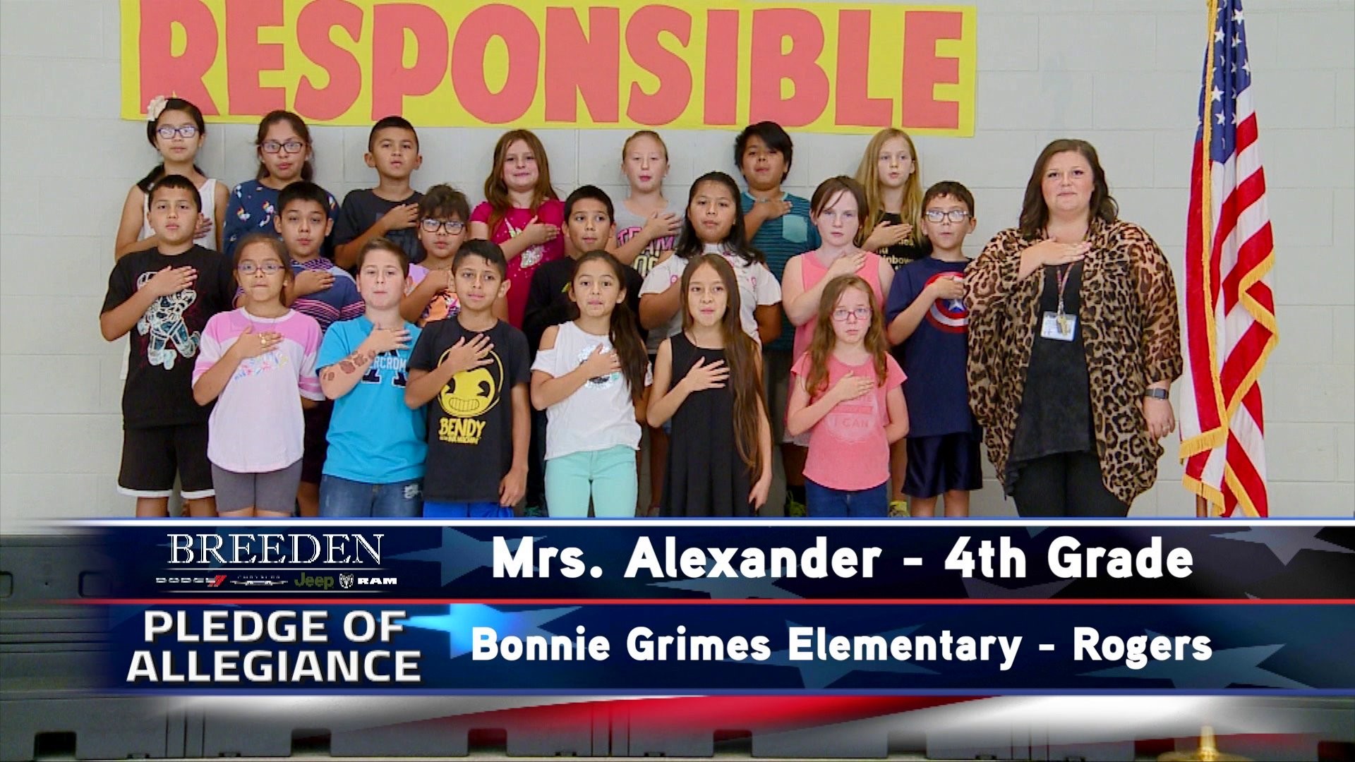 Mrs. Alexander  4th Grade Bonnie Grimes Elementary, Rogers