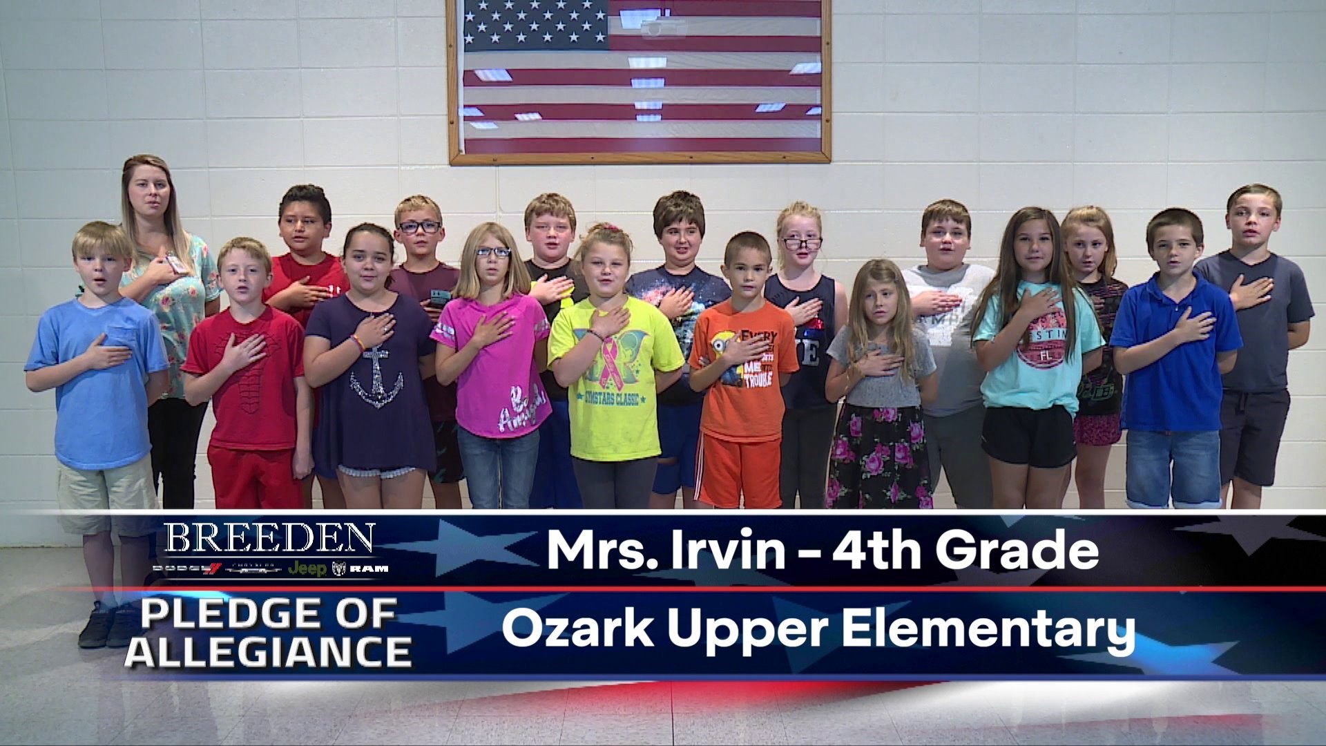Mrs. Irvin  4th Grade Ozark Upper Elementary