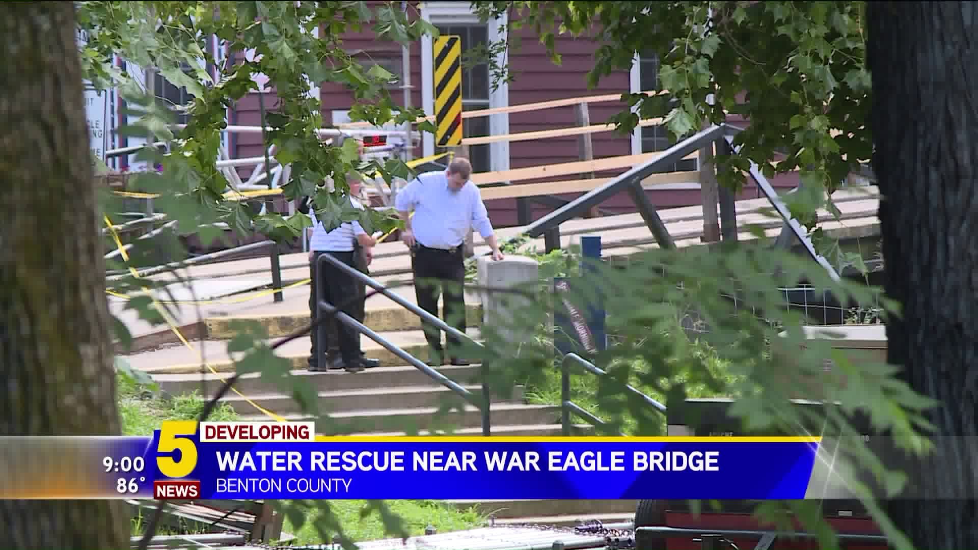 Water Rescue Near War Eagle Bridge