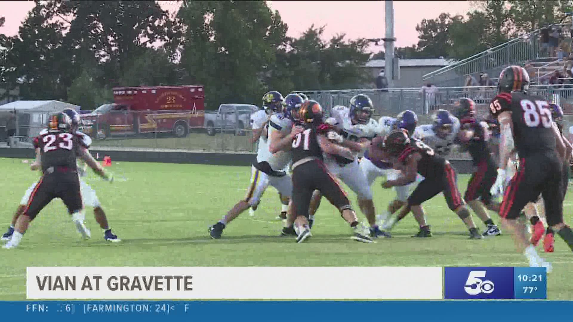 The Vian Wolverines traveled to Gravette to kick off the 2020 football season.