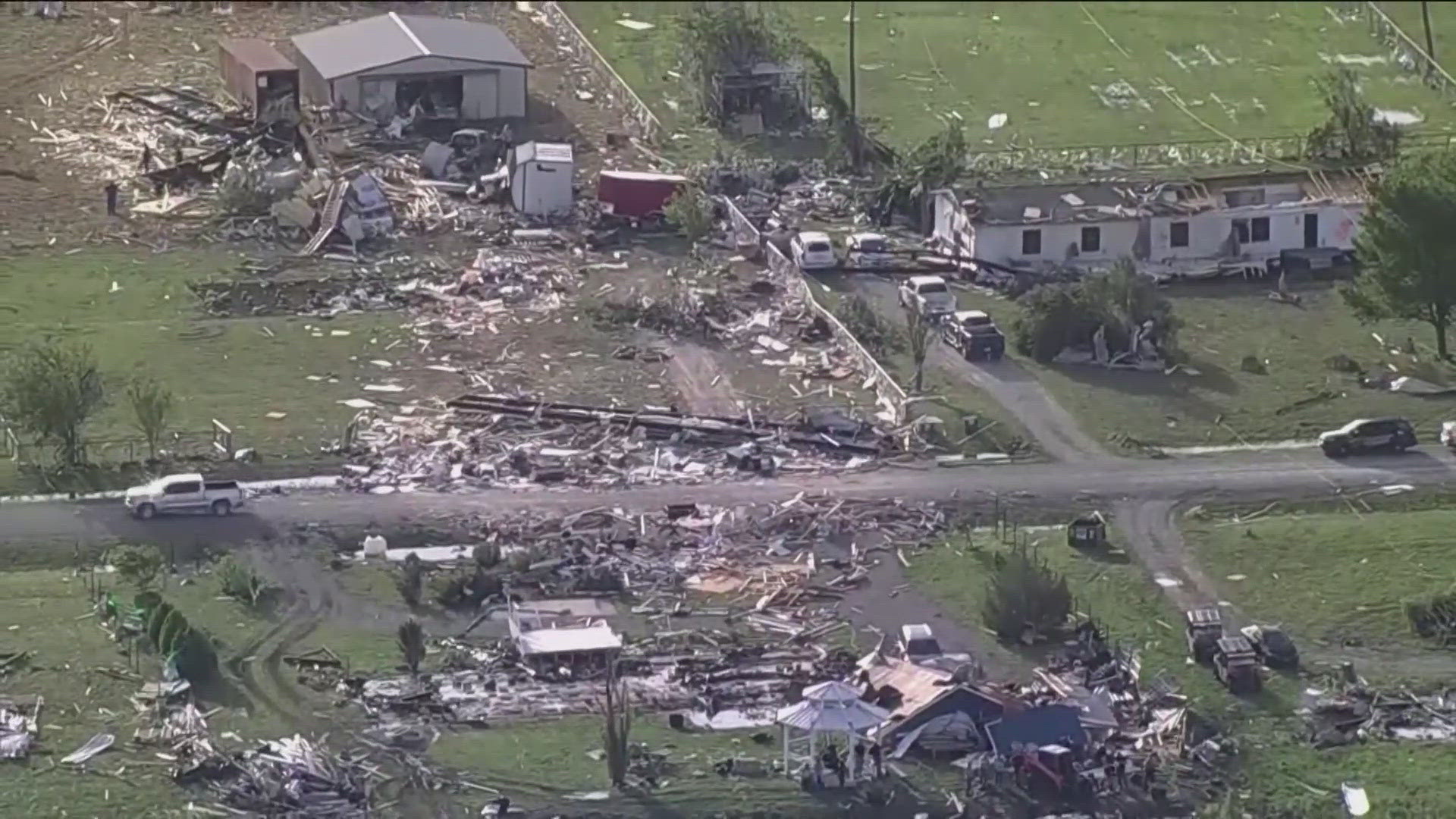 At least 18 people were killed when powerful storms hit part of the Midwest and south