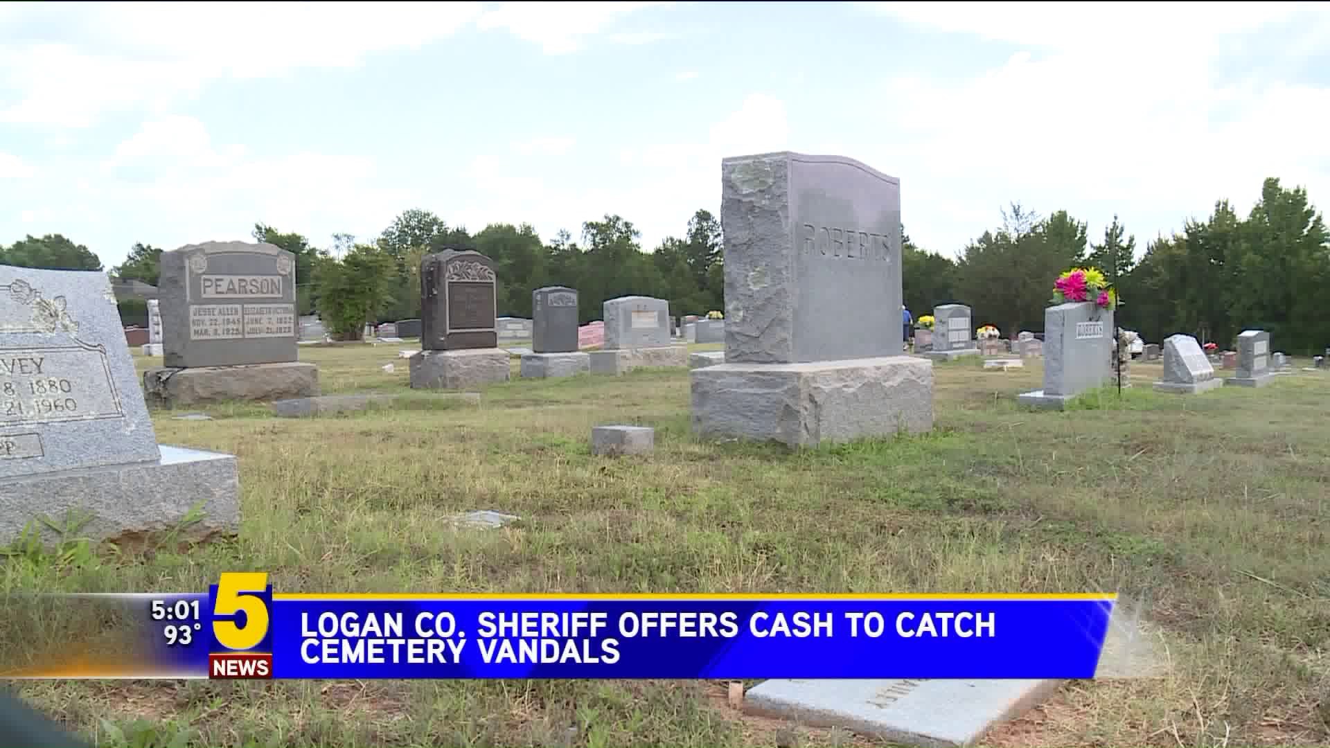 Logan Co. Sheriff Offers Reward For Cemetery Vandal