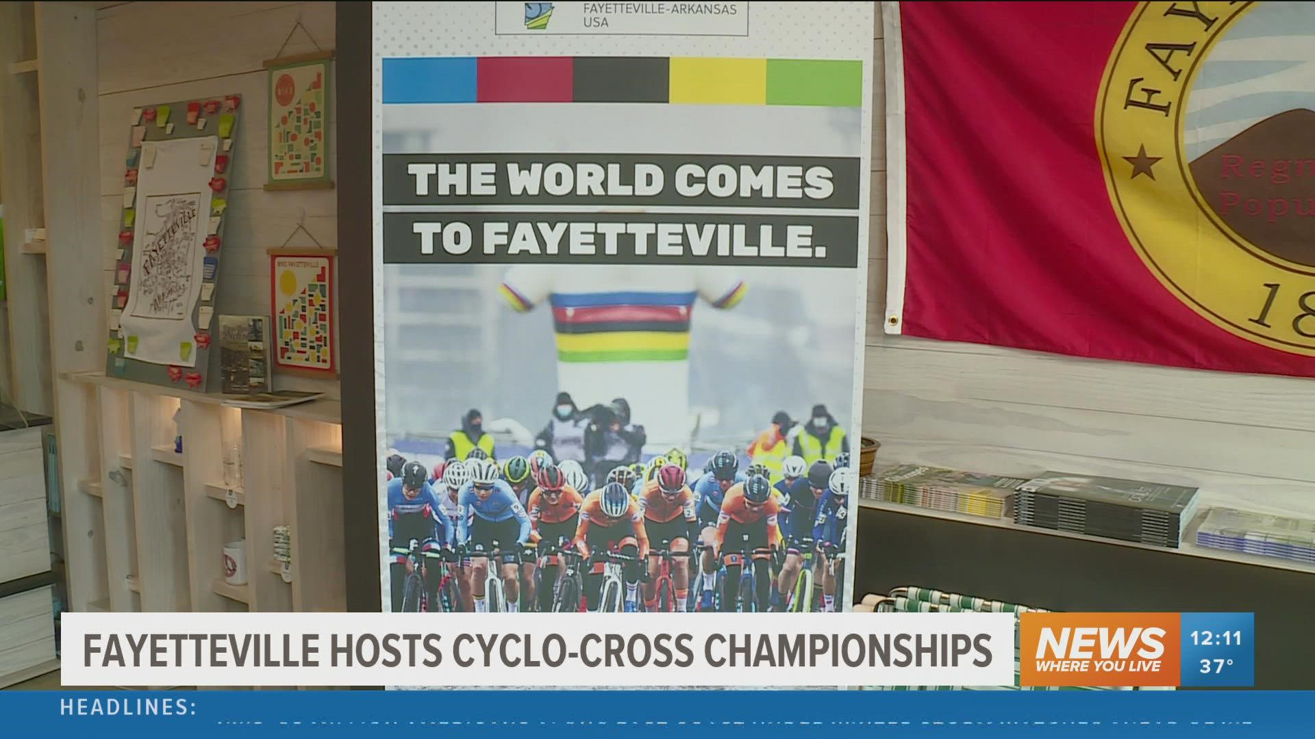 Around 300 athletes, thousands of spectators and media outlets are in Fayetteville for the 2022 Cyclo-Cross World Championship.