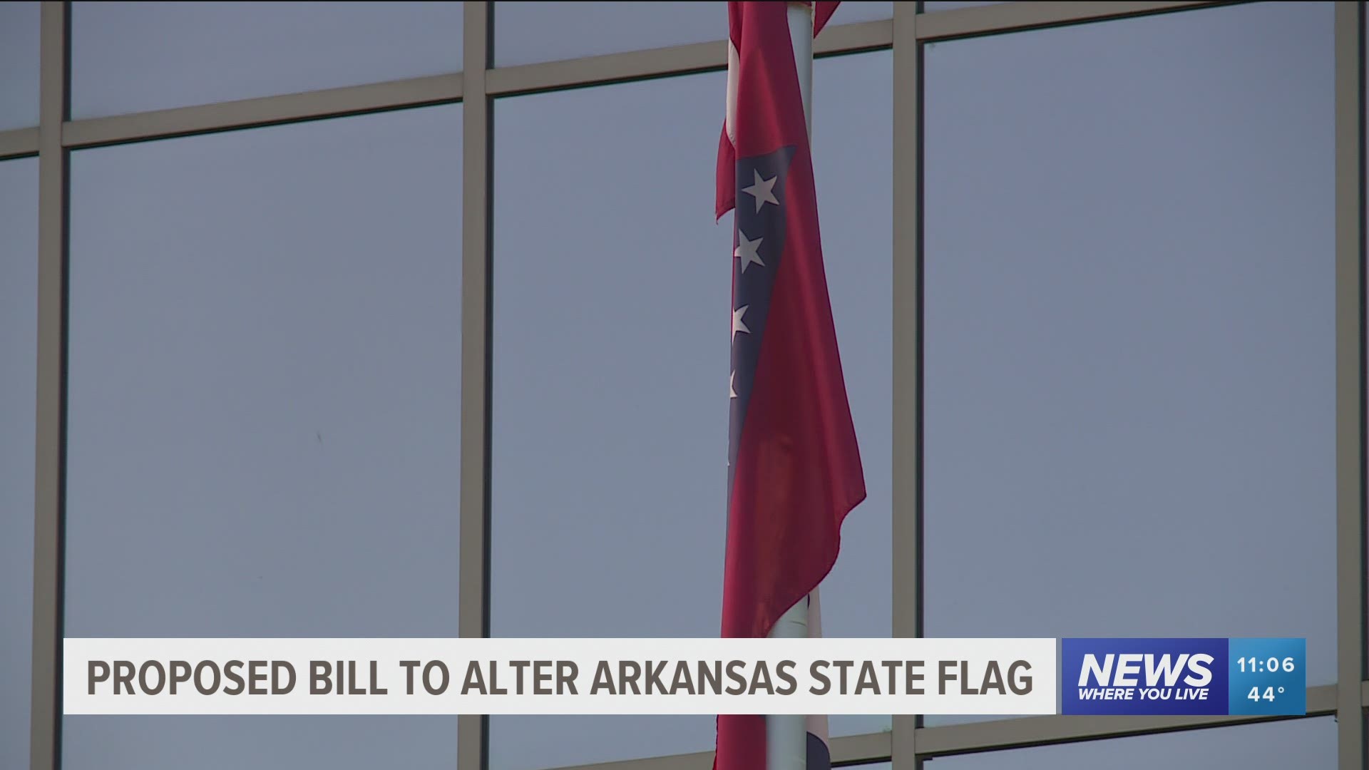 The bill aims to remove the star representing the Confederacy.