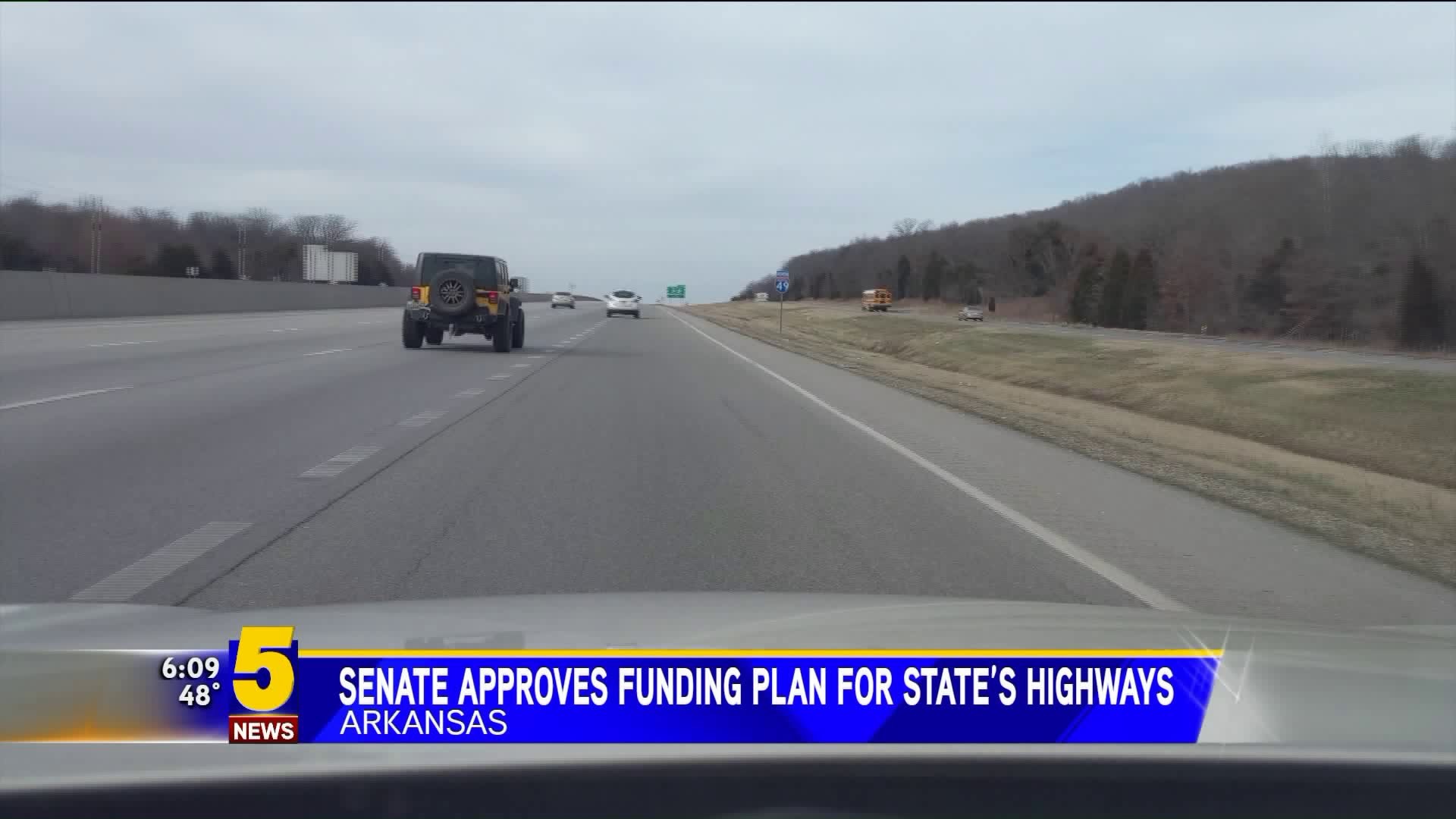 Senate Approves Funding Plan For State Highways