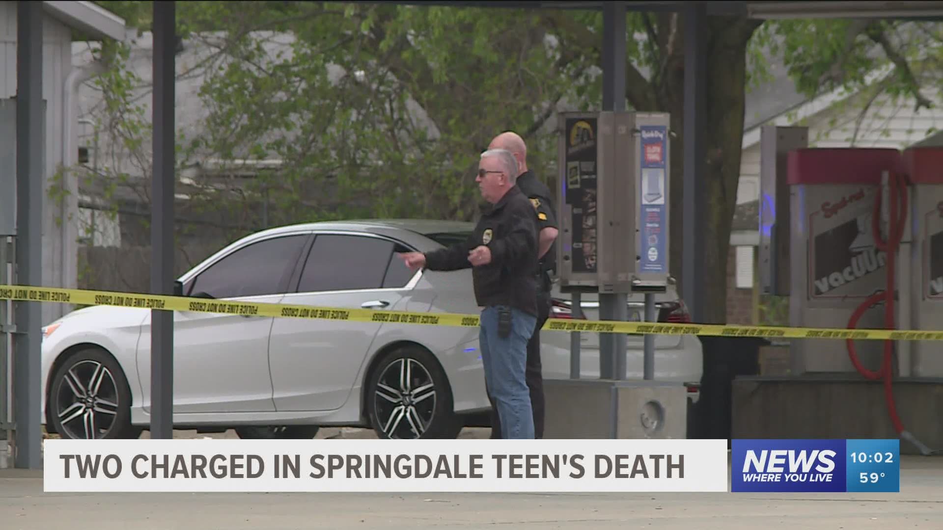 Two charged in Springdale teen's death.