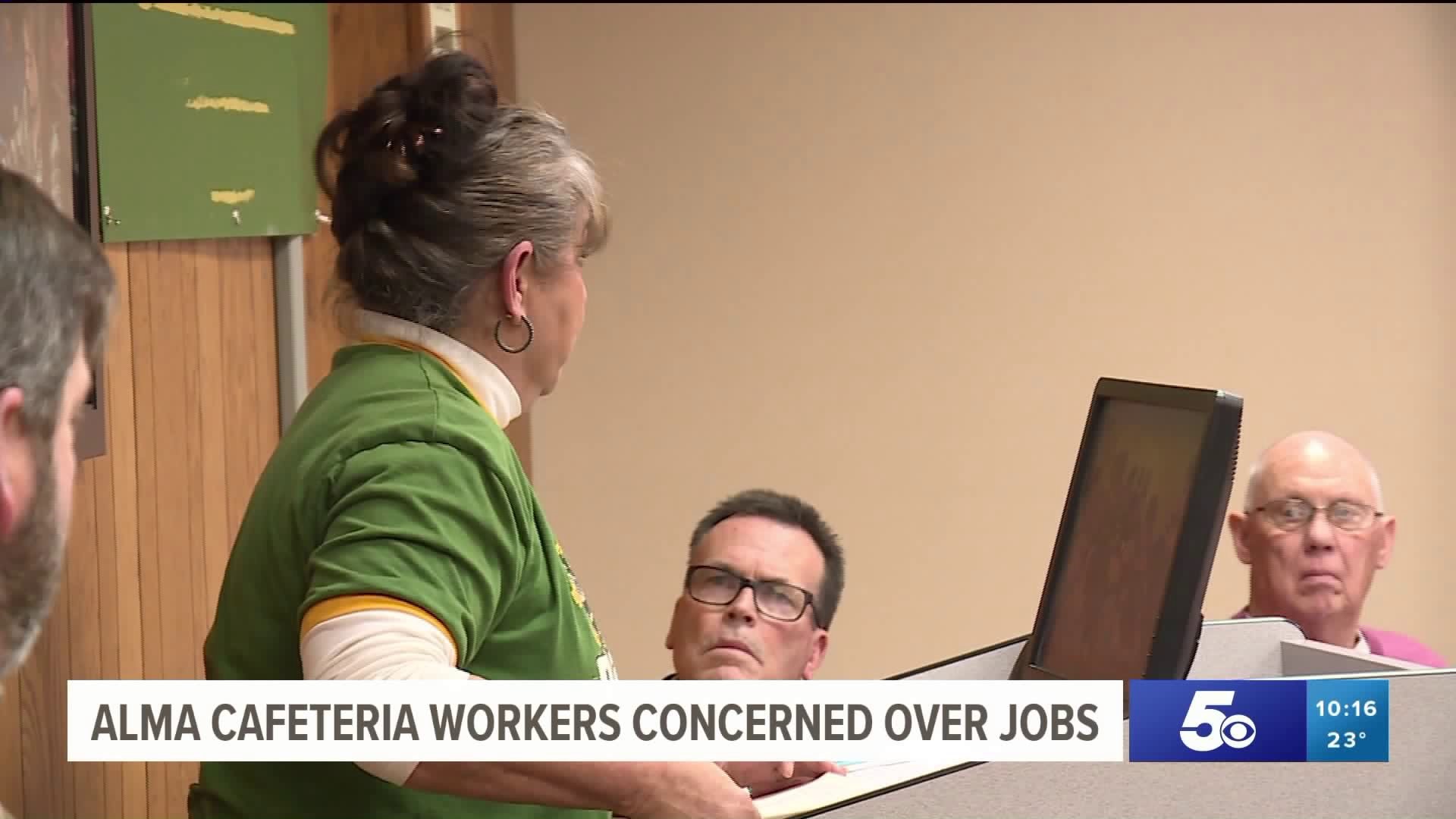 Alma Cafeteria Workers Voice Concerns About Jobs At School Board Meeting