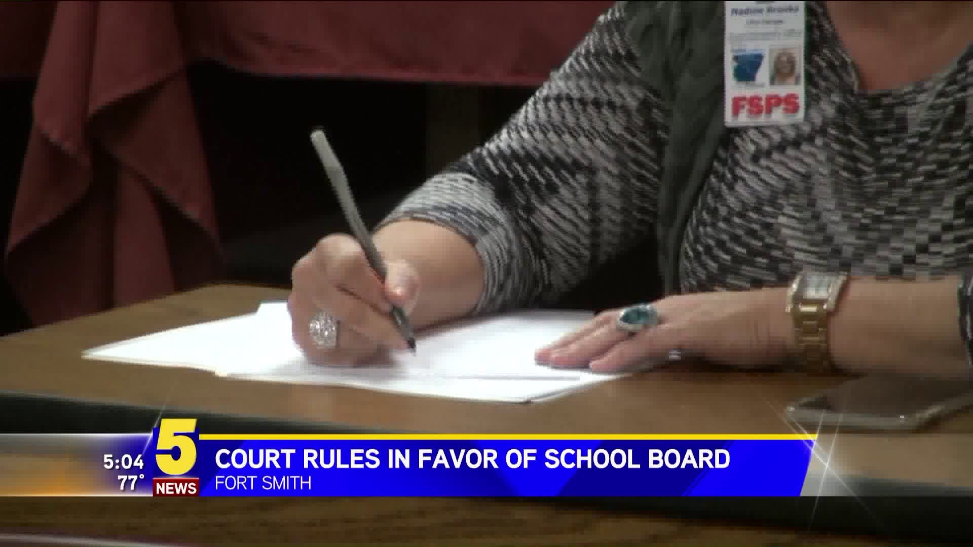 Court Rules In Favor Of School Board