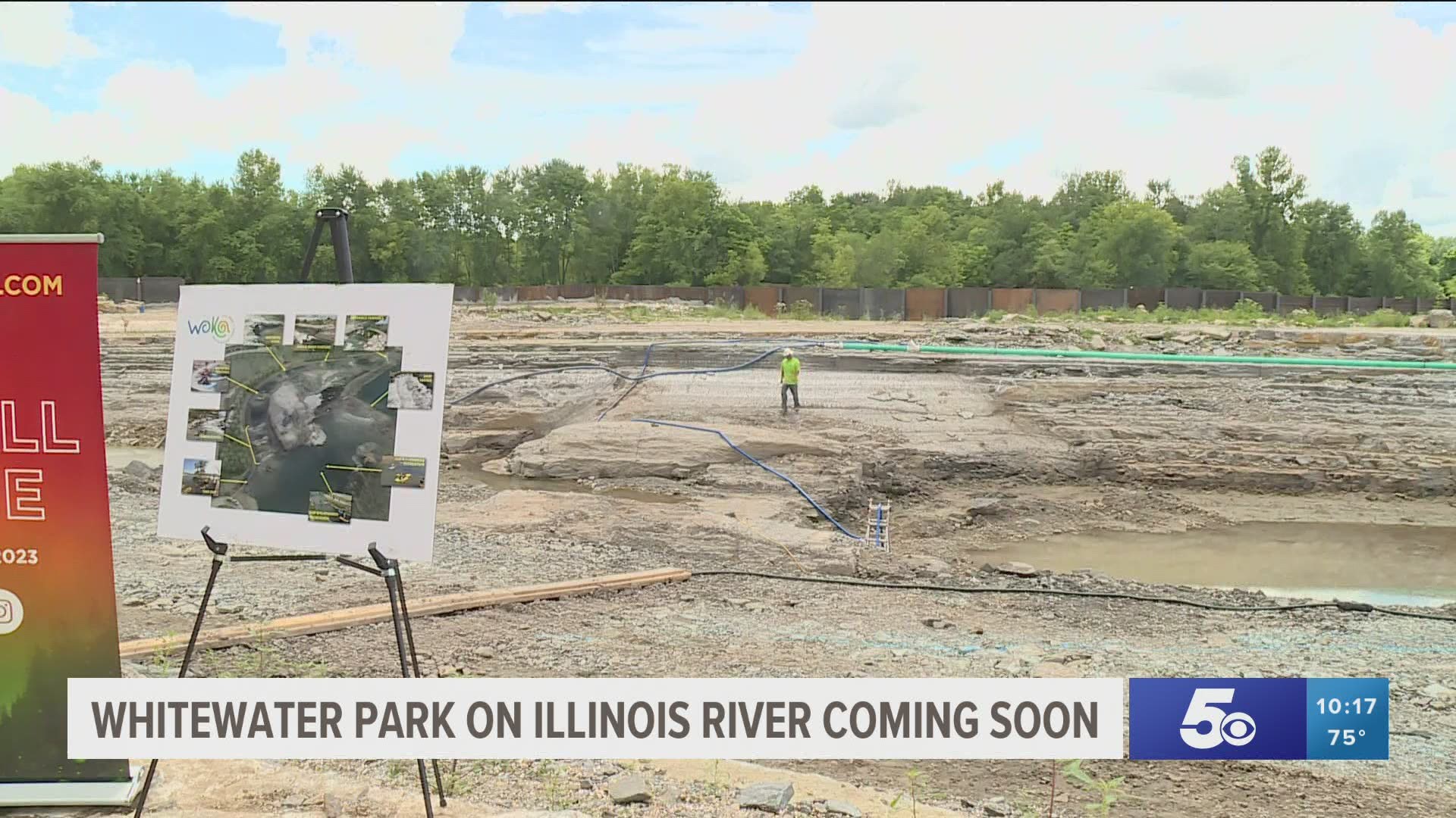 The whitewater park will not be open until 2023.