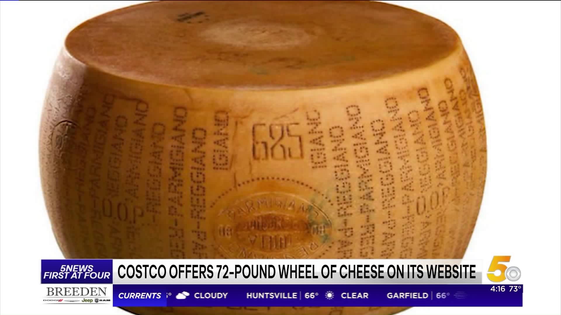 Costco Has `Grate` Deal On A 72-Pound Wheel Of Parmigiano-Reggiano Cheese