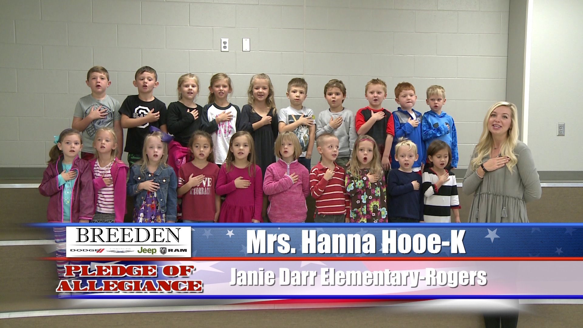 Mrs. Hanna Hooe  K  Janie Darr Elementary - Rogers