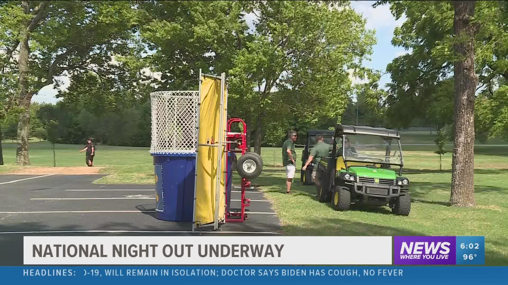 Police departments across Northwest Arkansas held their National Night Out events for the officers and community to enhance their relationships.