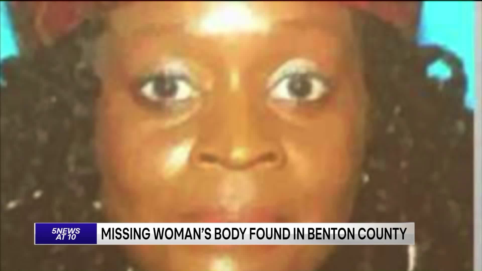 Missing Woman`s Body Found in Benton County