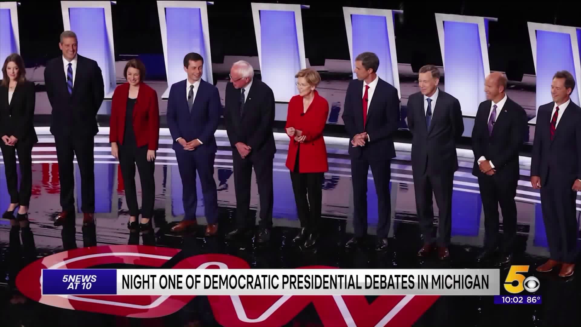 Night One Of Democratic Debates In Detroit