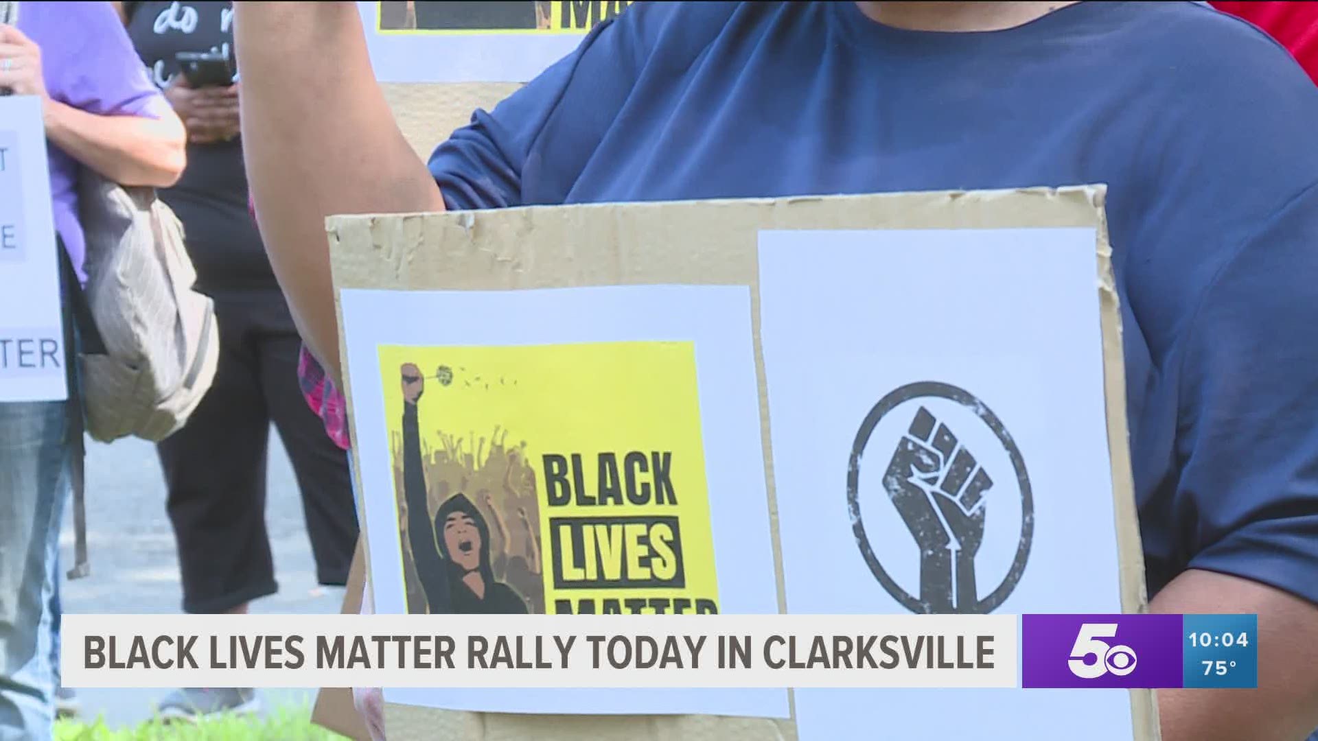 BLM rally in Clarksville.