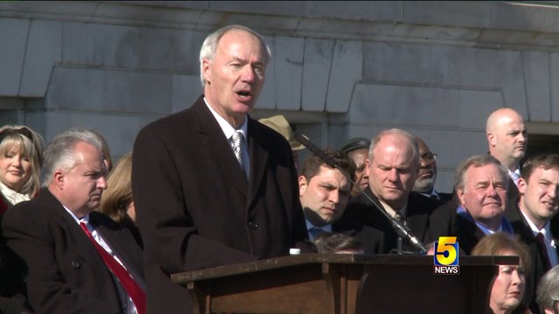 Governor Asa Hutchinson Is Sworn Into Office