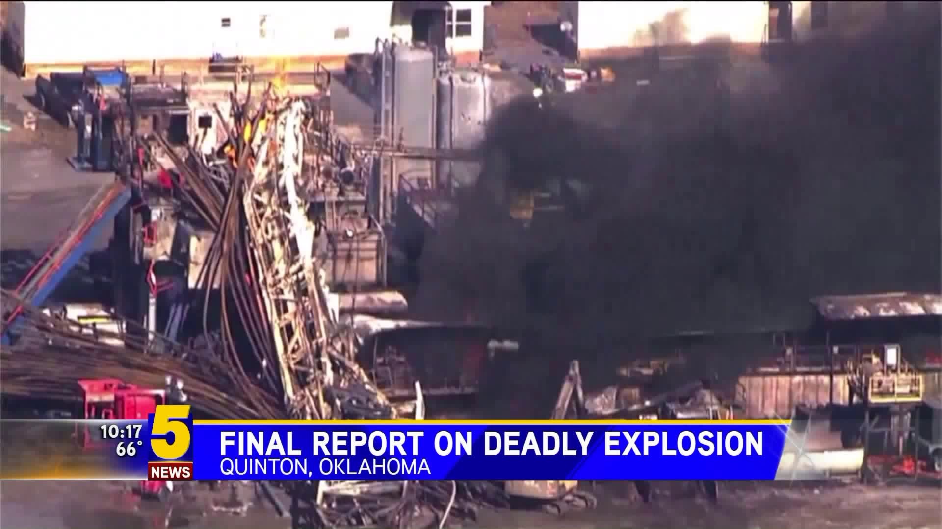 Final Report on Deadly Explosion